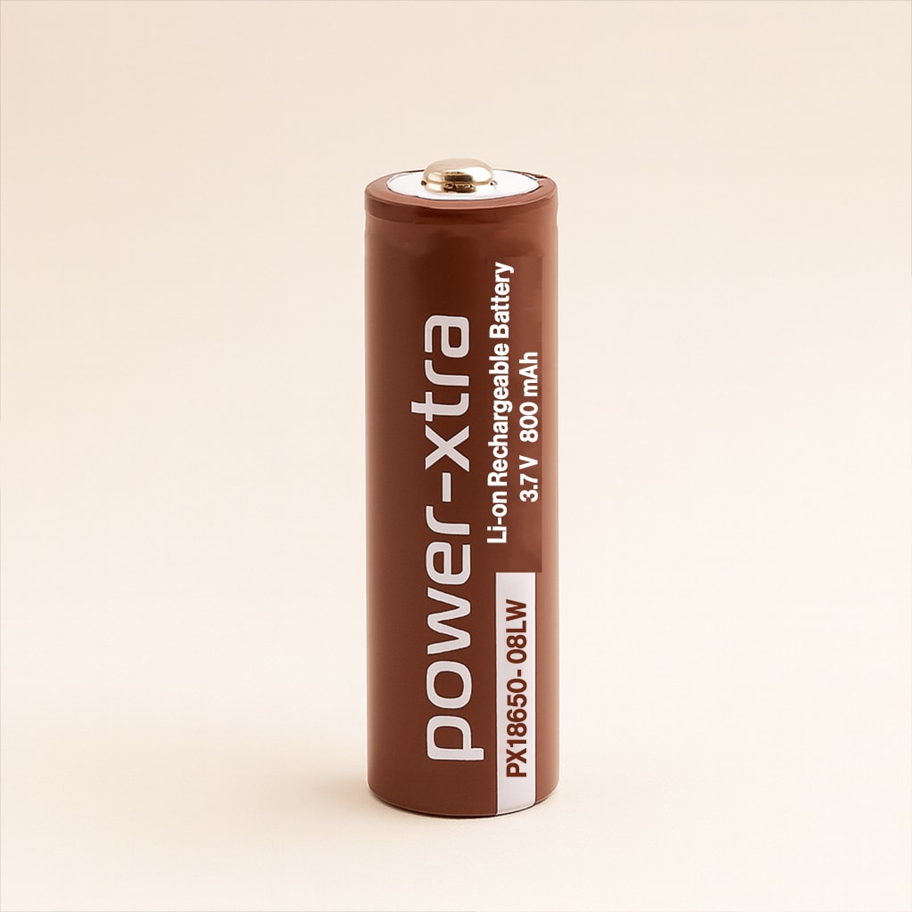 4 Adet 18650-08LW Kahverengi Şarjlı Batarya Pil 3.7V 1200mAh Li-Ion Uzun Ömürlü Şarj Edilir