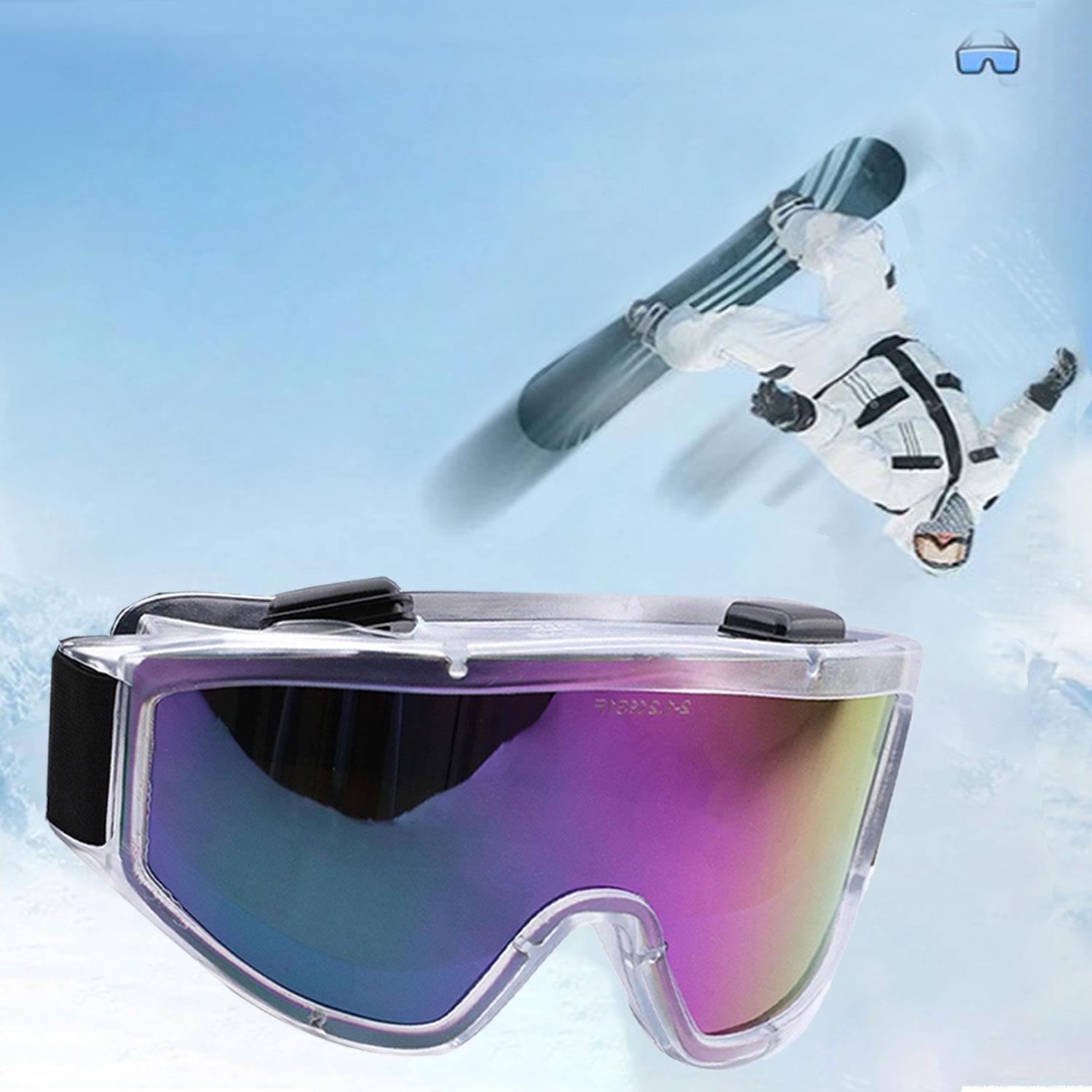 Kayak Gözlüğü Ventilli Güneş Kar Gözlük Gökkuşağı Snowboard Glasses Ekonomik Seri Gözlük