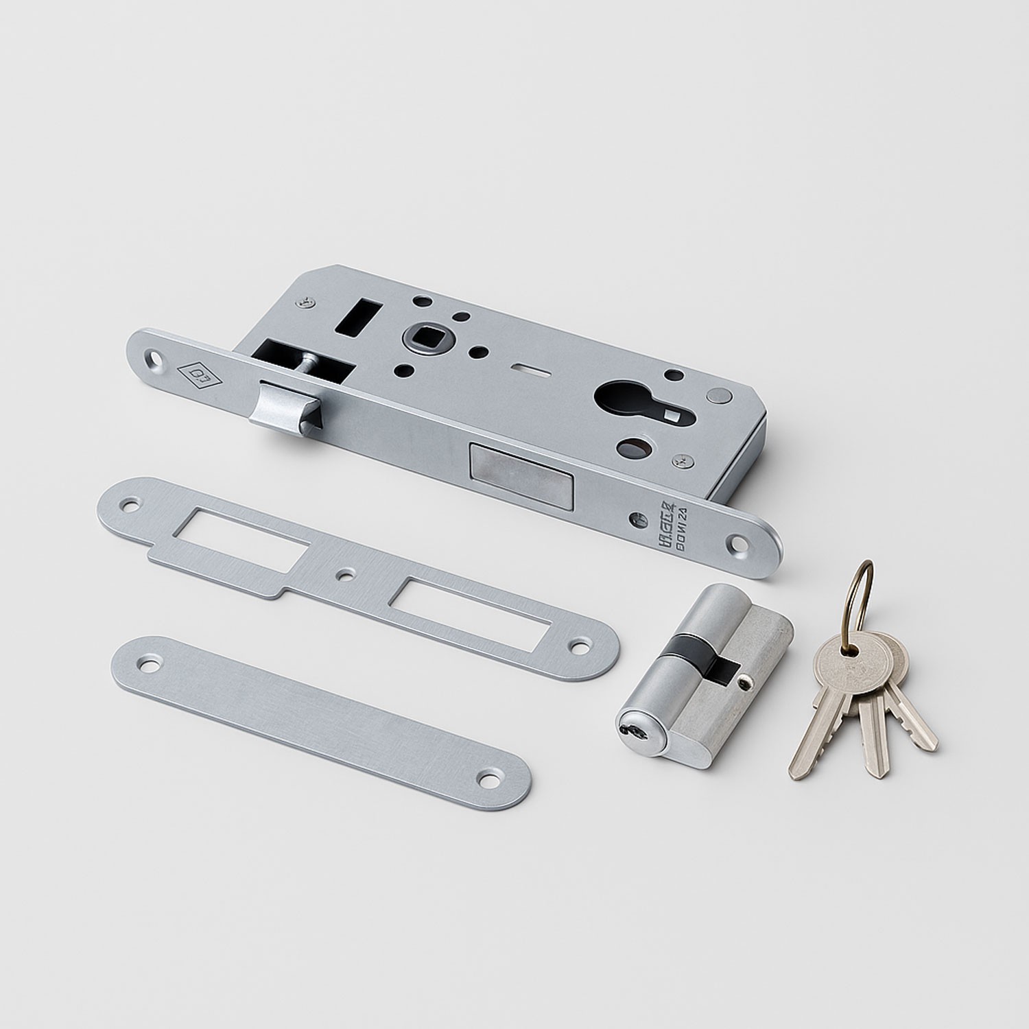 Yale Dış Kapı ve Oda Kapısı Barelli Silindirli Kapı Kolu 45x85 mm 3 Anahtarlı Dayanıklı Metal Kilit