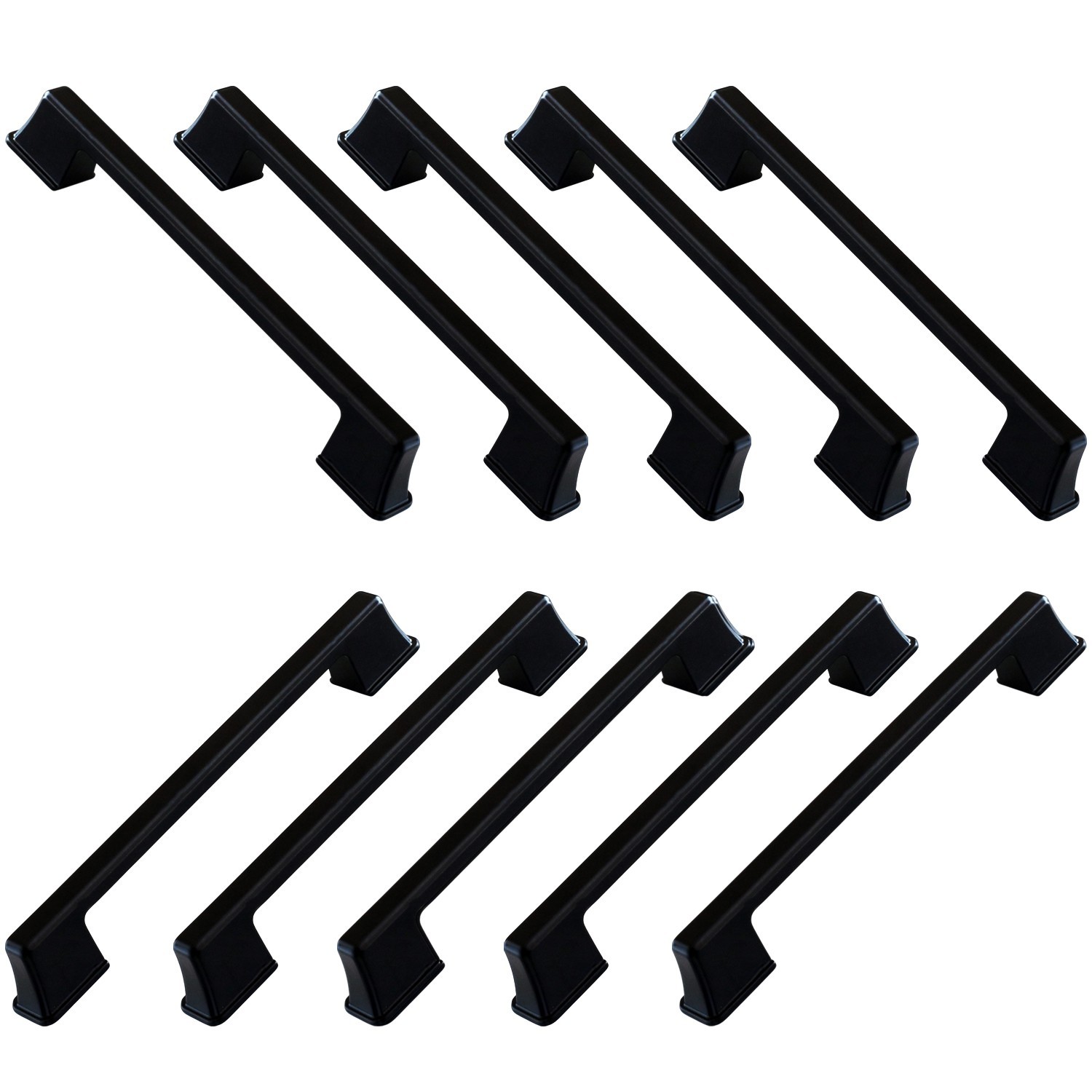 10 Adet Cemre Kulp 160 mm Siyah Metal Mutfak Mobilya Çekmece Mutfak Dolap Dolabı Kapak Kulbu 16 cm