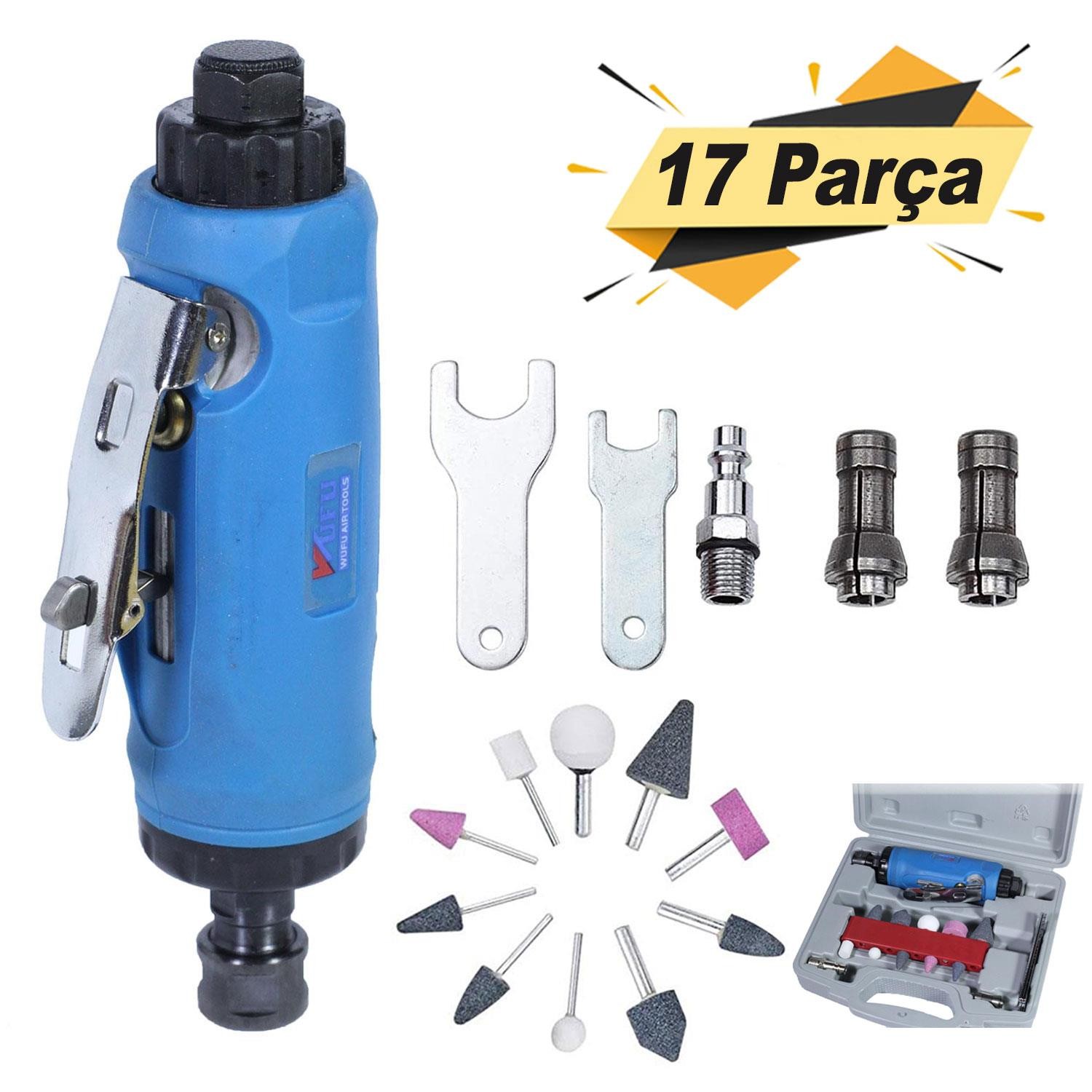 Wufu WF-005G Havalı Kalıpçı Taşlama Makinesi Seti (17 PARÇA)