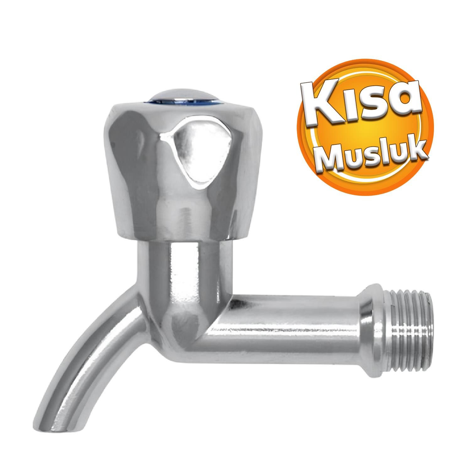 Kısa Musluk Lavabo Banyo Mutfak Musluğu Çevirmeli Çeşme Klasik Musluk