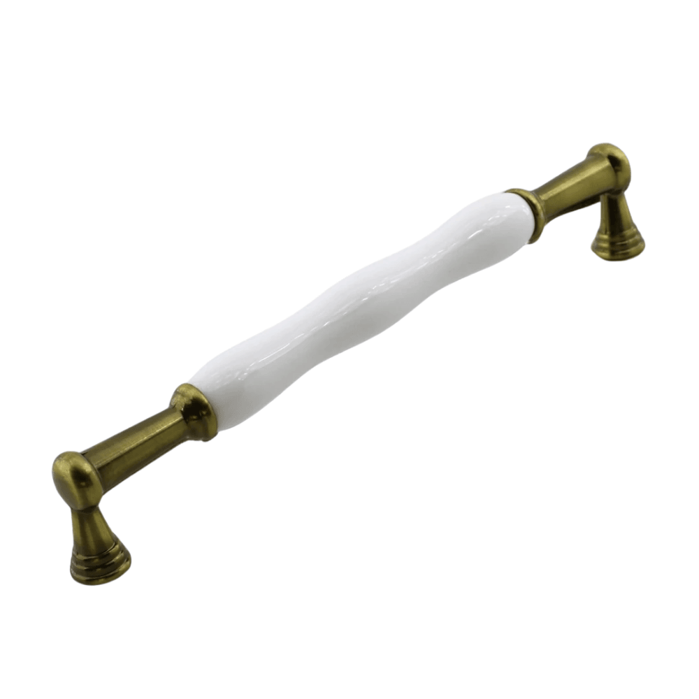 Anav Porselen Antik Sarı Kulp 160 mm Mobilya Çekmece Mutfak Dolabı Dolap Kapak Kulplar Kulb Kulpu