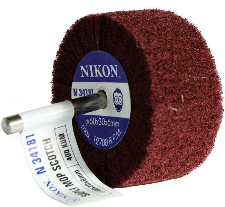 Nikon Saplı Mop Mob Keçe Zımpara 40-60 mm 80-120-240-320-400 Kum