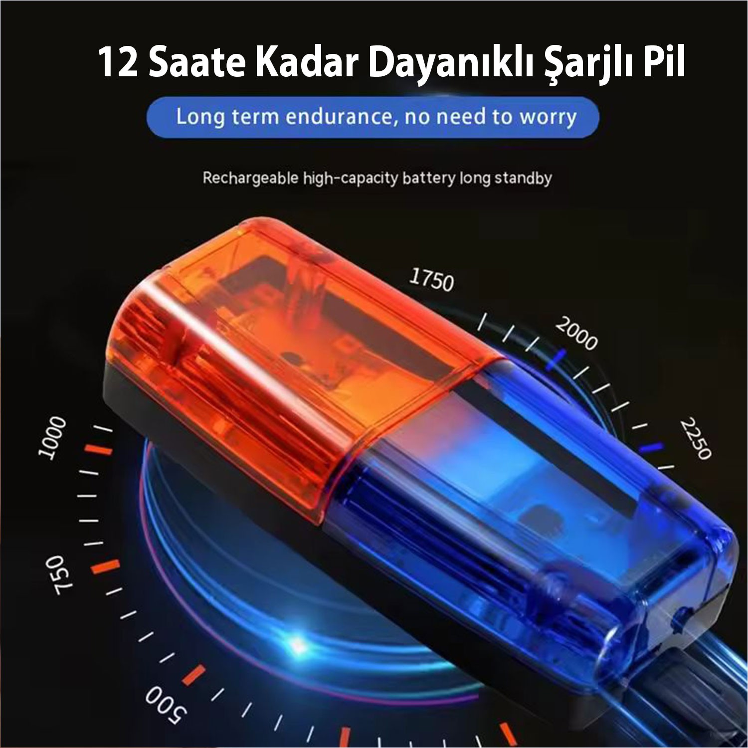 Çakarlı Bisiklet Feneri Yaka Lambası Kafa Bel Işık Led Şarj Edilebilir Far Motor Kamp Su Geçirmez
