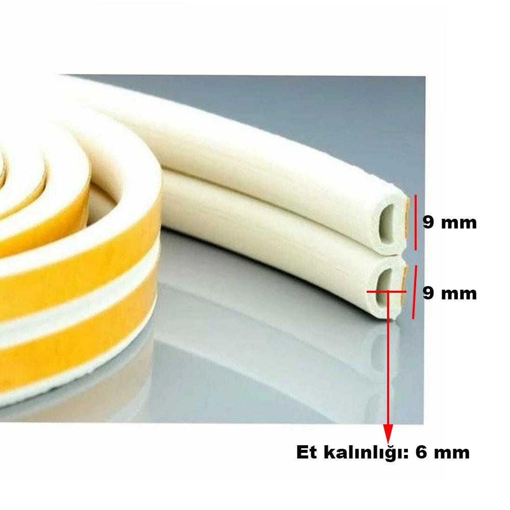 Kapı Pencere Bandı Fitili Yapışkanlı Soğuk İzolasyon 20x2=40 Metre