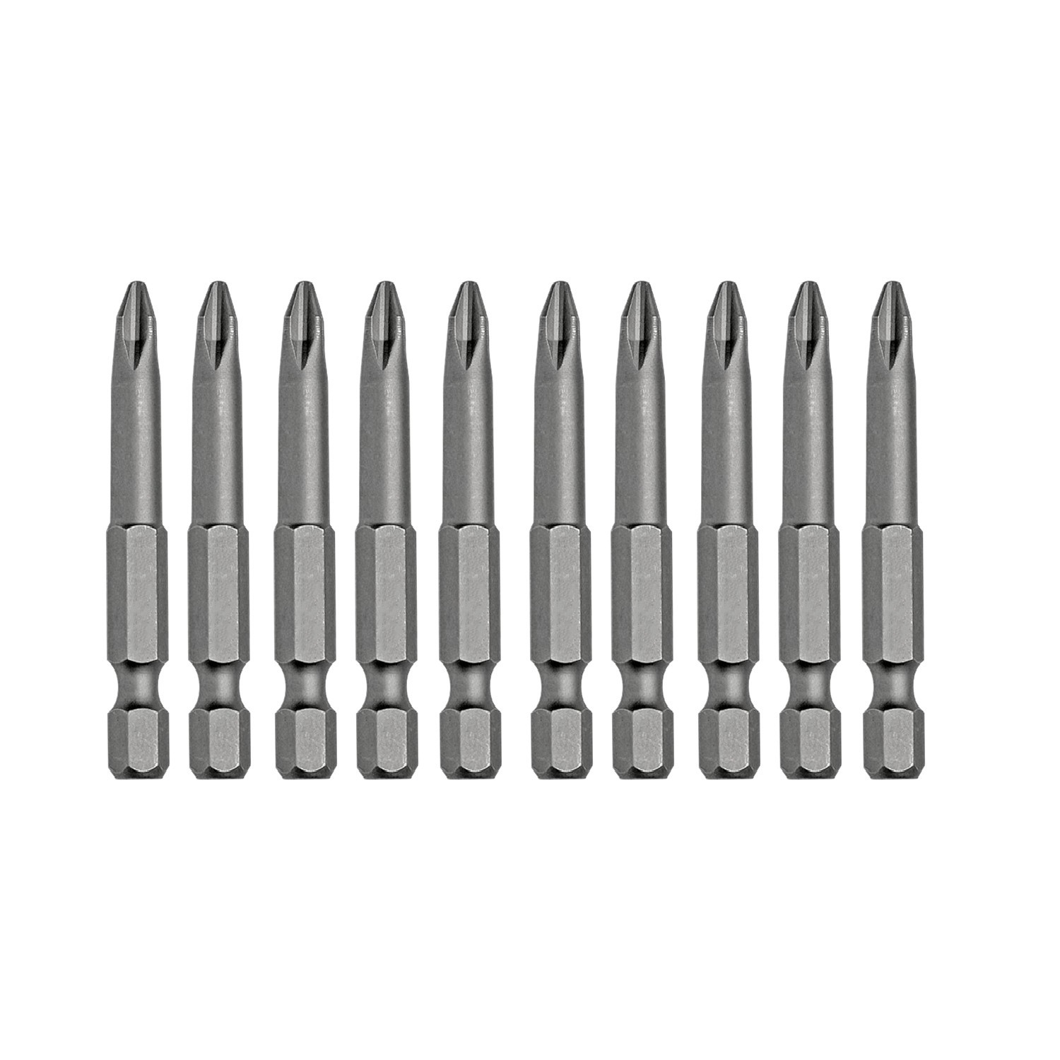 Mıknatıslı Yıldız PH2 Bits Uç 75 mm 10'lu Set Kutulu Manyetik 1/4" Matkap Ucu 7.5 cm Uzunluk