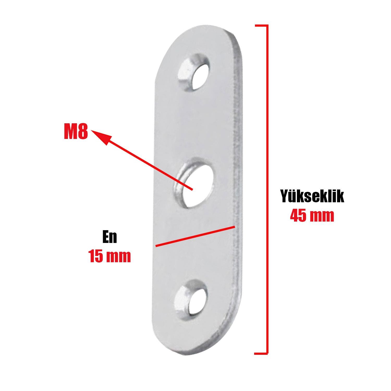 Nobel Bingo Ayak Sacı M8 45x15 mm (10 ADET)
