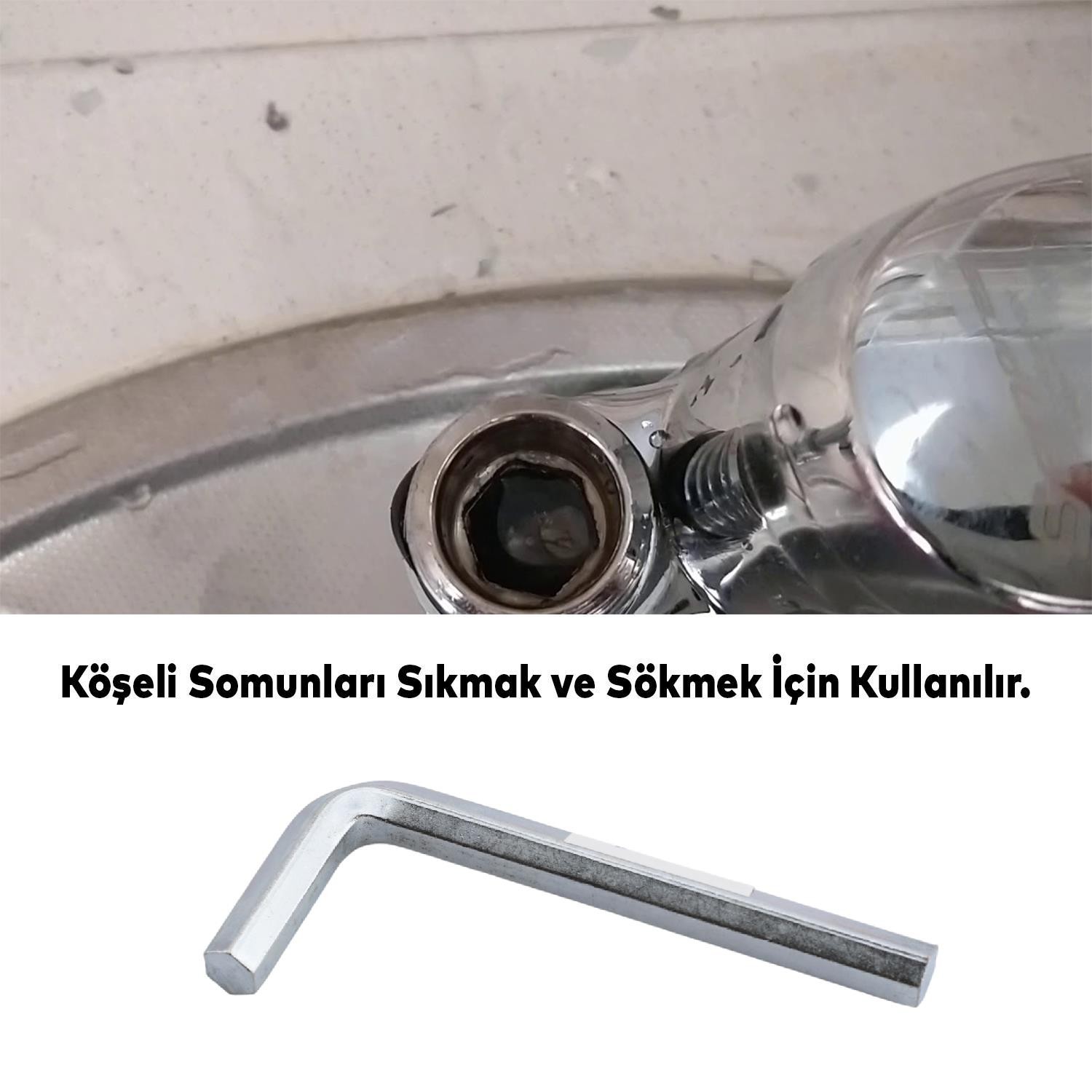 Allen Alyan Anahtar 11 mm Altıgen Köşeli Vida Somun Sıkma Sökme Metal 1 Adet