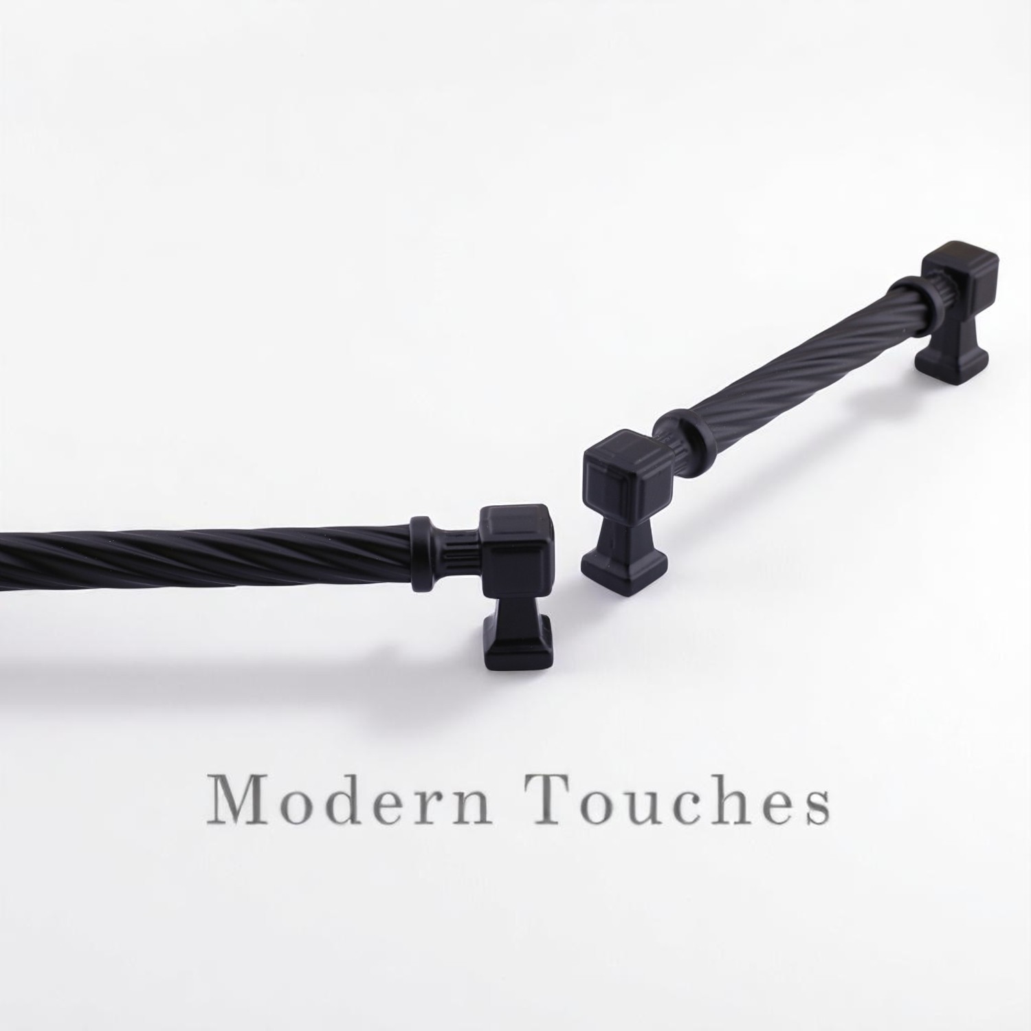 Burma Mat Siyah Metal Kulp 160 mm 16 cm Mobilya Çekmece Mutfak Dolabı Dolap Modern Kapak Kulpları