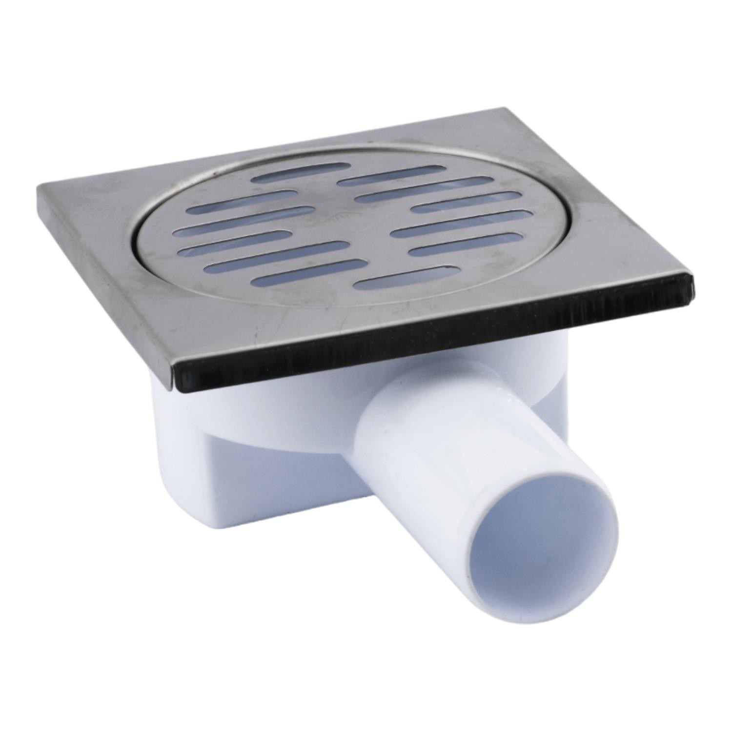Metal Plastik Yer Süzgeci Banyo Izgara Lavabo Pis Su Gideri Kapak Kapağı Yandan Çıkışlı Sifon 32 mm