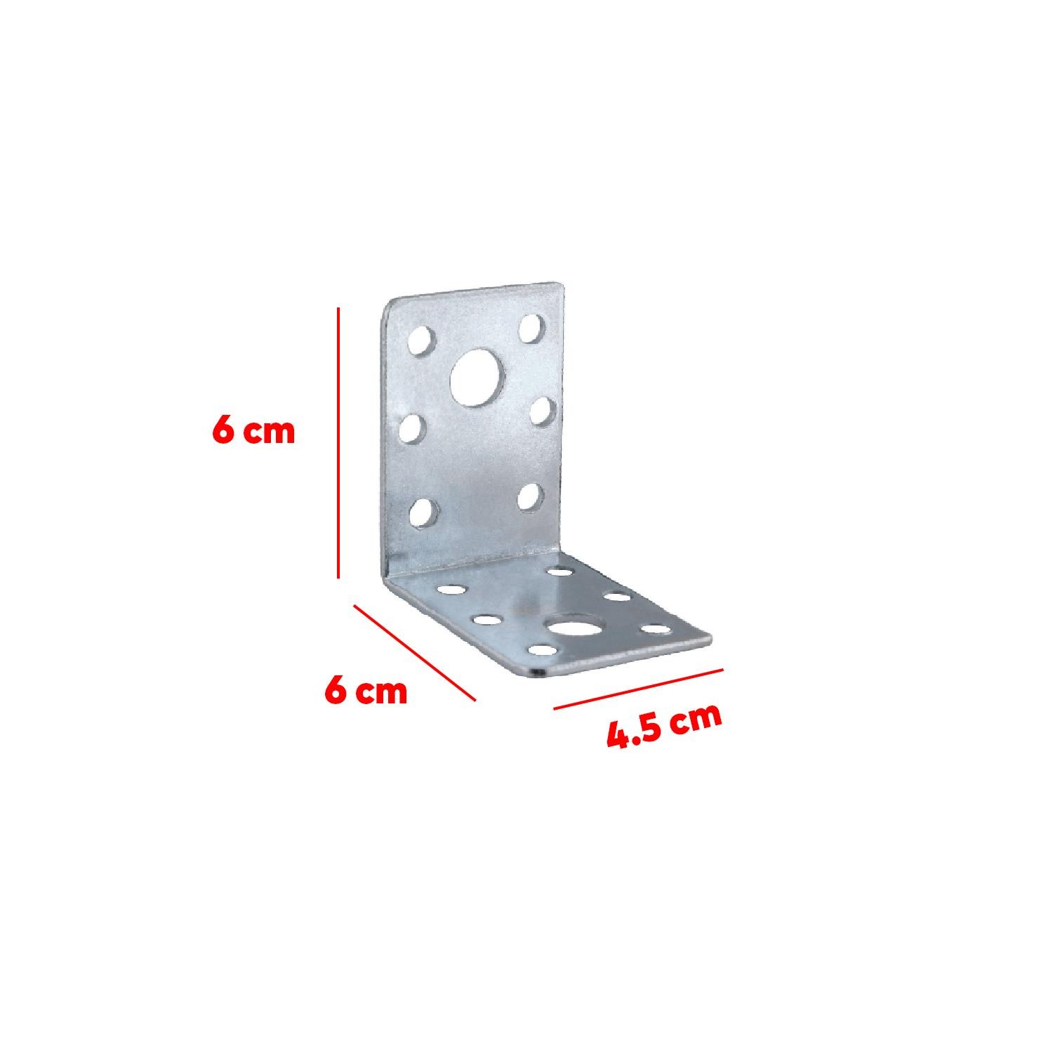 Mobilya Eşya Dolap Duvara Sabitleyici Köşebent Bağlantı Aparatı L Demiri Gönye 60x60x45 Mm (10 ADET)