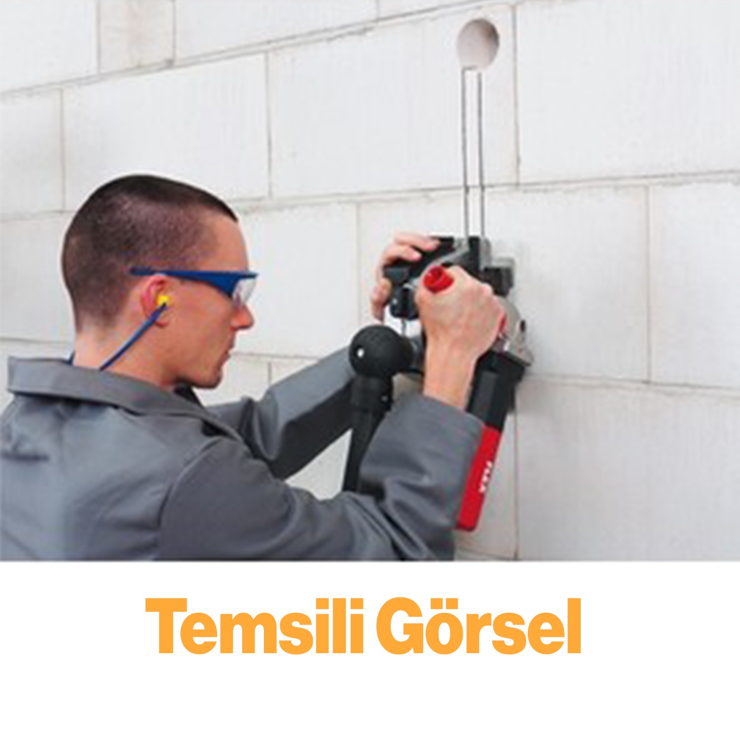 Elektrikli EX-75121 Kazımalı Tozsuz Duvar Kanal Açma Kesme Makinesi 1450 W Beton Kesici 1800 Devir