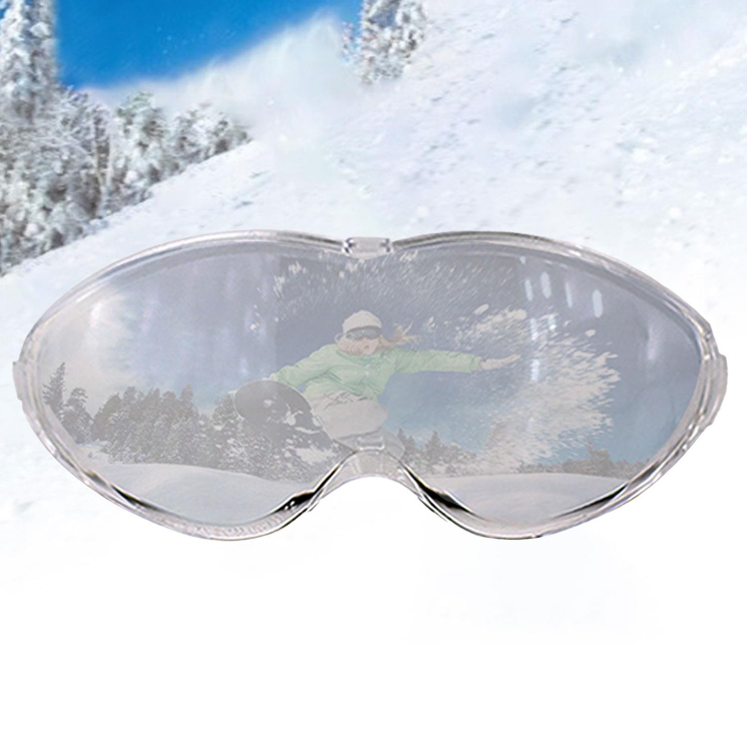 Bellasimo Çerçevesiz Kayak Gözlüğü Camı Lens Değiştirebilir Cam Antifog Güneş Kar Gözlük Camı Şeffaf