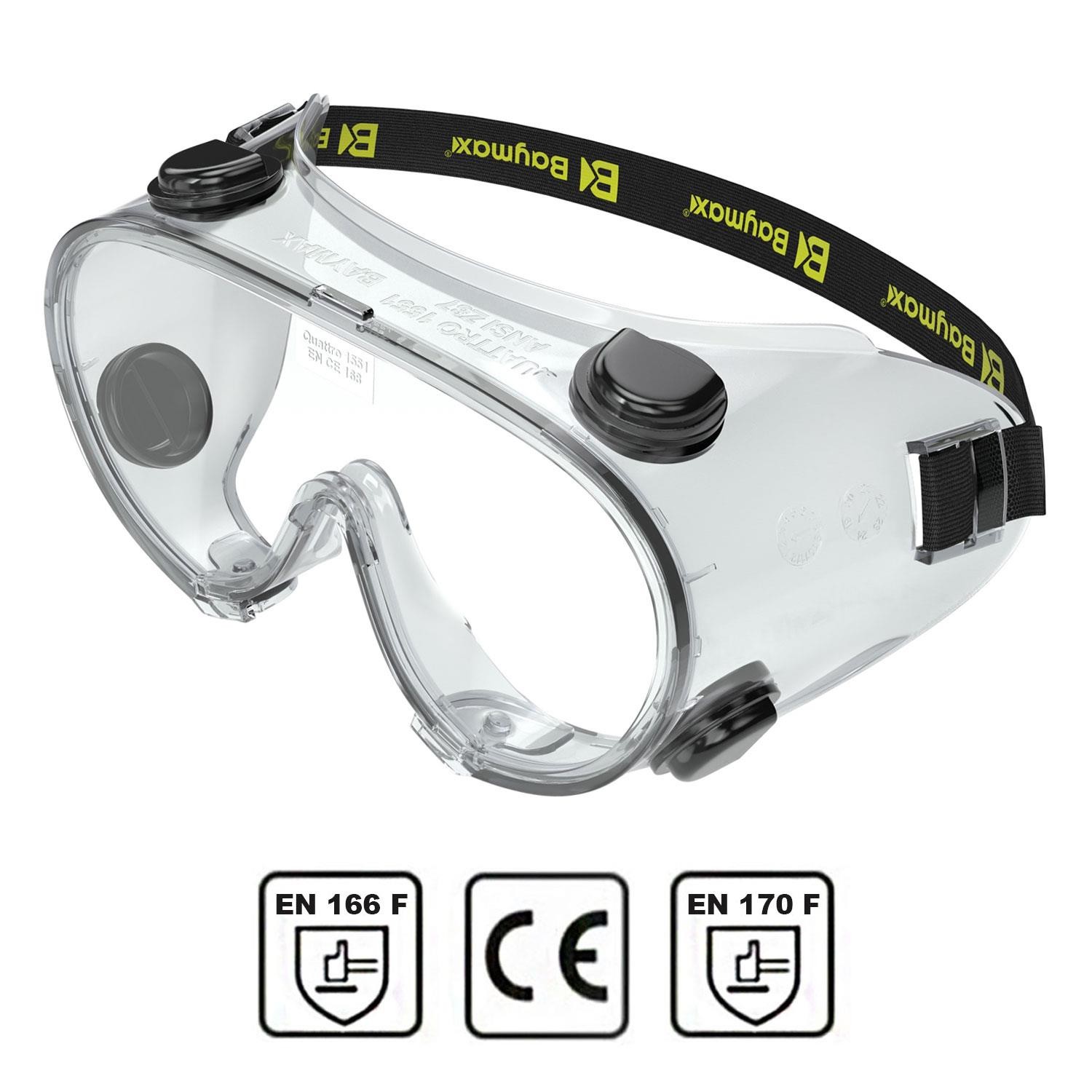 Baymax S1551 Ventilli Koruyucu Gözlük Şeffaf Google İş Güvenlik Gözlüğü