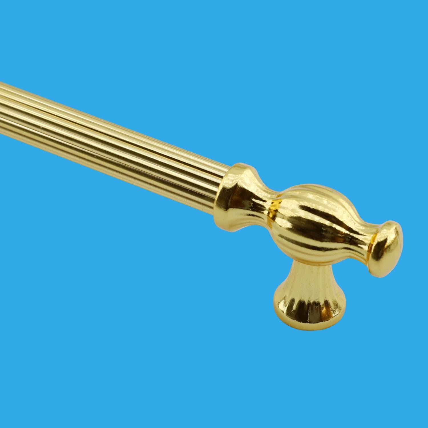 Kesir Mobilya Mutfak Dolabı Çekmece Dolap Kapak Kulpu Kulbu Gold Altın 192 mm Metal Kulp