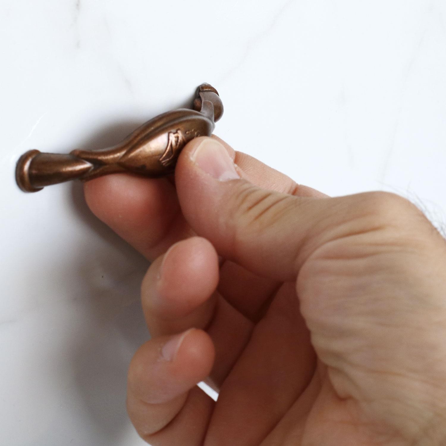 Boğaziçi 64 mm Eskitme Antik Bakır Metal Mobilya Mutfak Çekmece Dolap Dolabı Kulpu Kulbu Kulpları