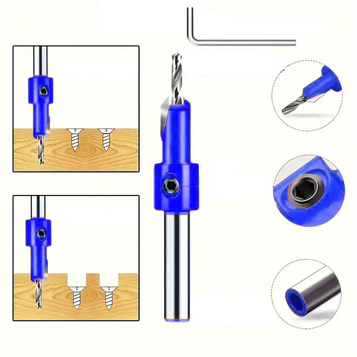 Havşa Ahşap Açma Matkap Ucu 4 mm Havşalı