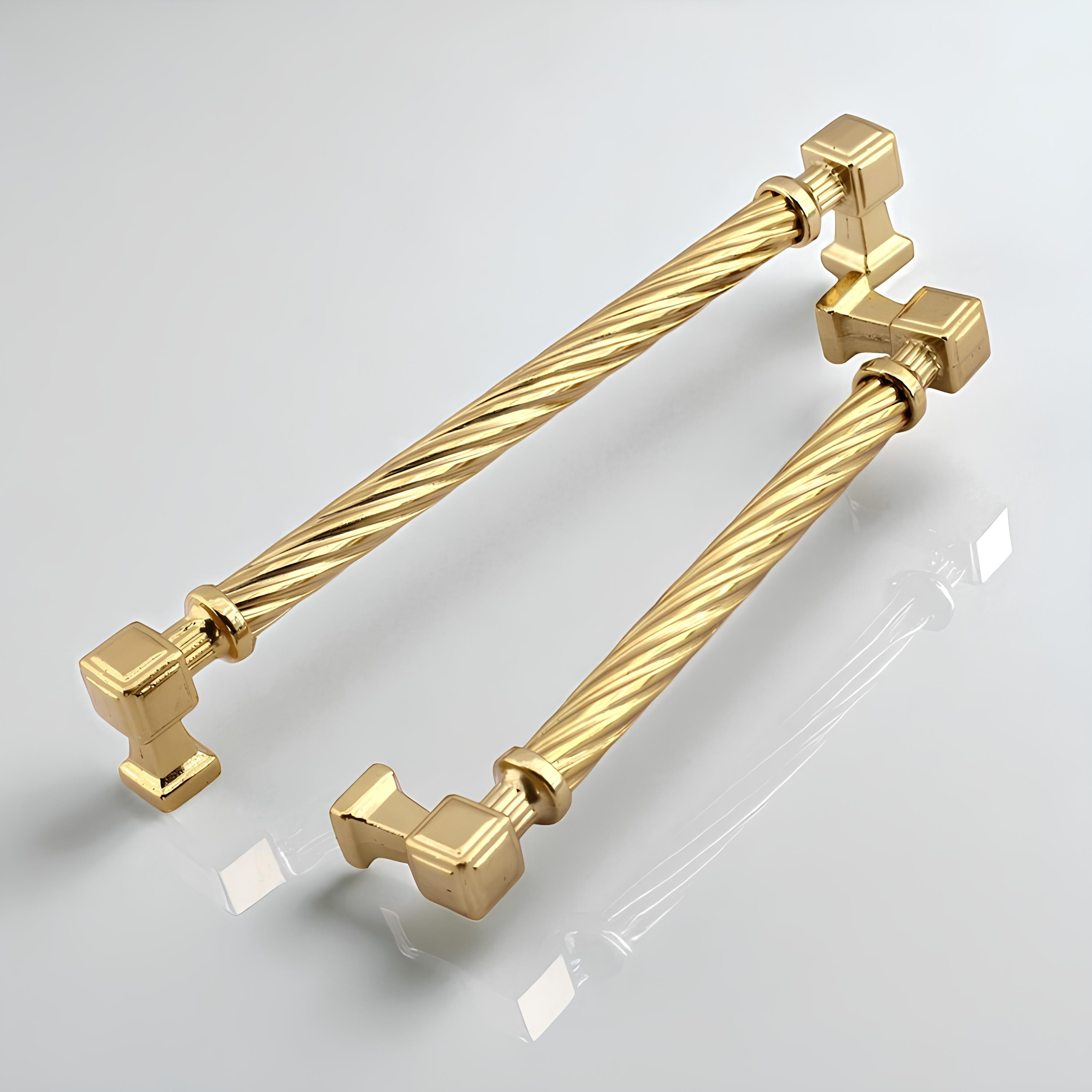 Burma Gold Altın Metal Kulp 160 mm Mobilya Çekmece Mutfak Dolabı Dolap Modern Kapak Kulbu Kulpları