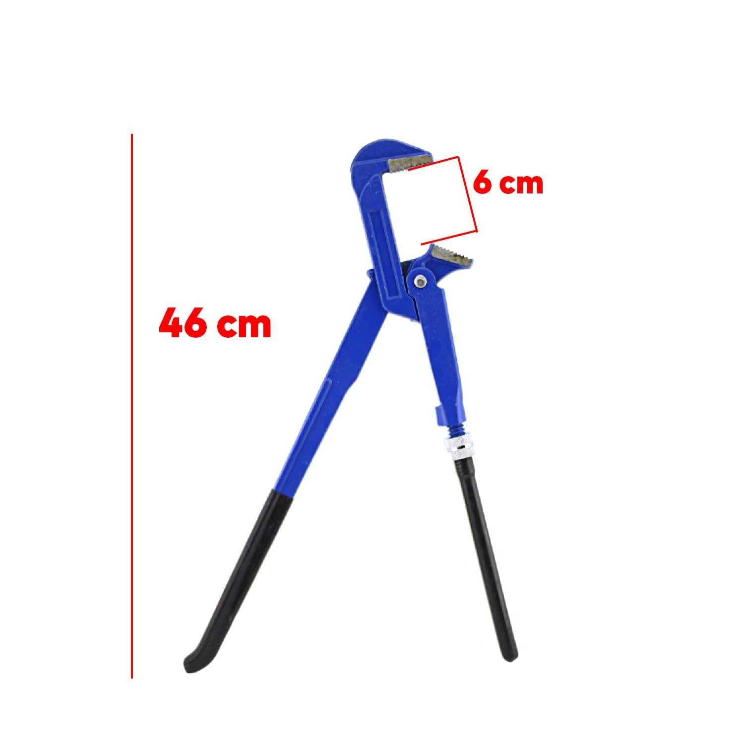 Maşalı Boru Anahtarı 1.5'' İngiliz Anahtar 6 cm Ağız 46 Cm Boy Çok Amaçlı Anahtar Sökme Sıkma Tutma