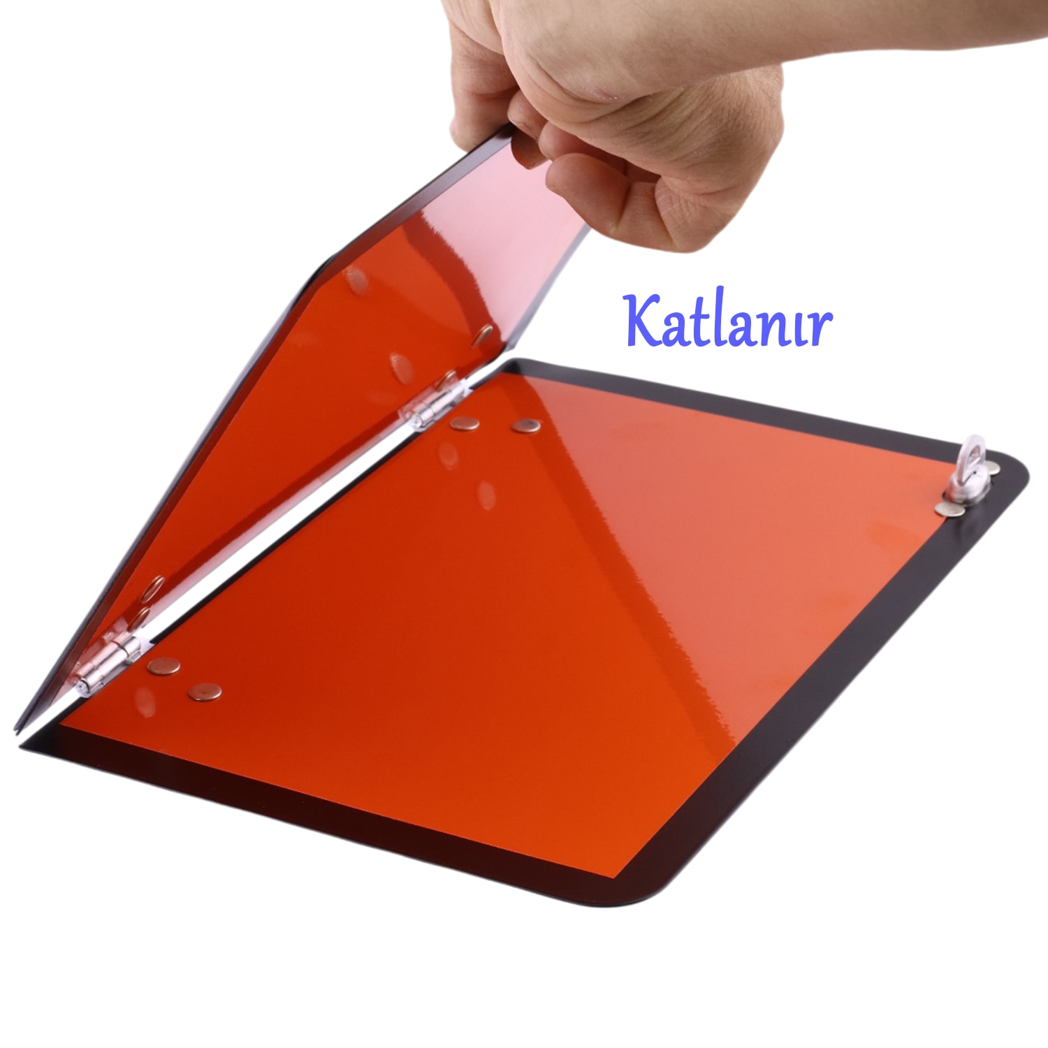 Metal Alüminyum 40x30 cm Yanıcı Madde Uyarı Levhası Cepli Katlanabilir Tanker Kamyon ADR Levha