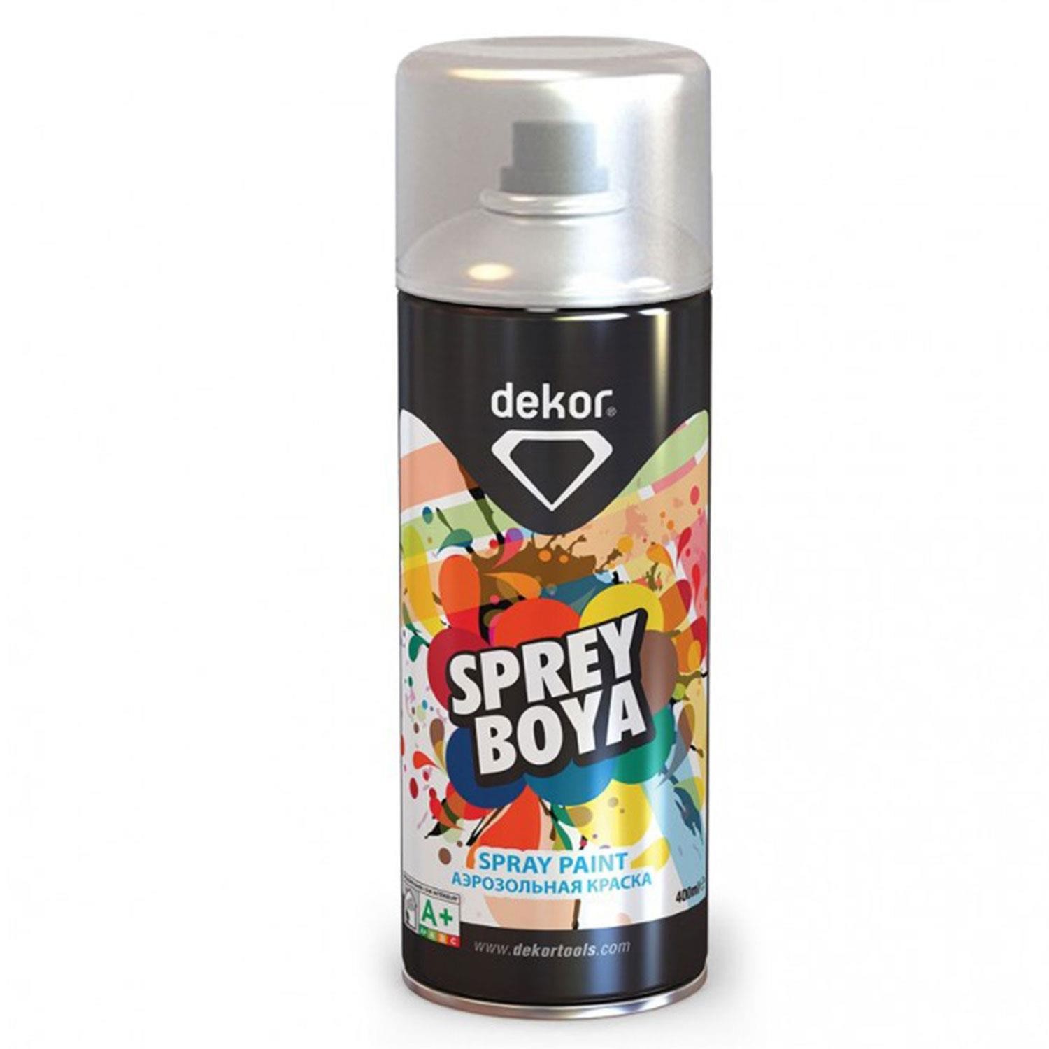 Dekor Akrilik Efektli Sprey Boya Mat Siyah 400 ML