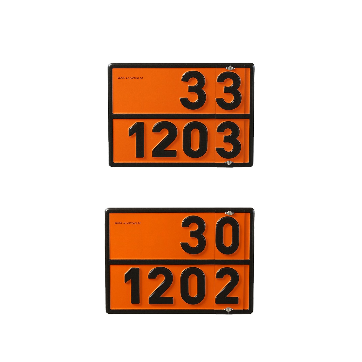 Metal 40x30 cm Tokalı Levha (1 Adet) 33-1203 ve 30-1202 Değiştirilebilir Rakamlı Tehlikeli Madde