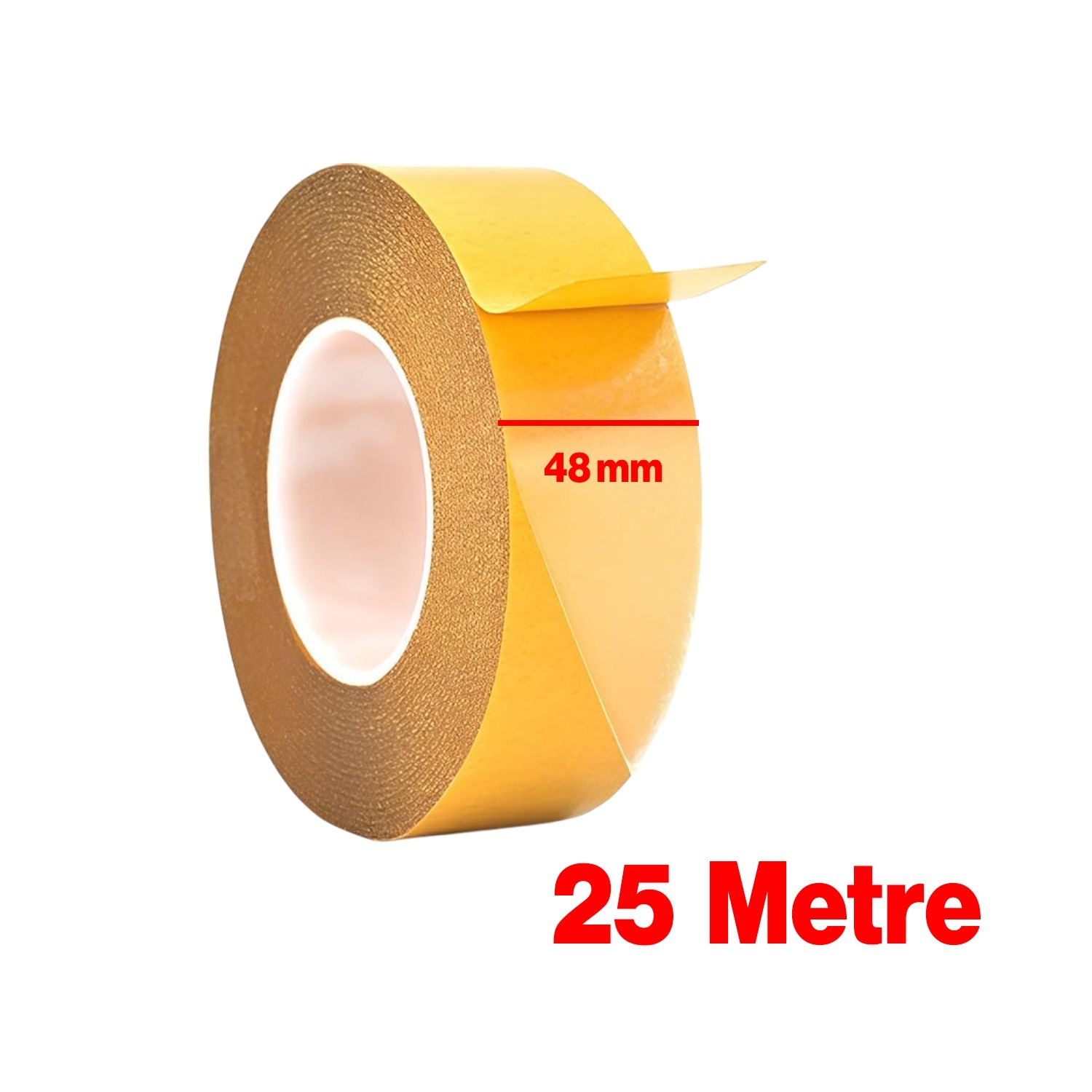 Çift Taraflı Filmik Film Şeffaf Bant Şerit Montaj Bandı 48 mm x 25 Metre Çok Amaçlı Güçlü 1 Adet