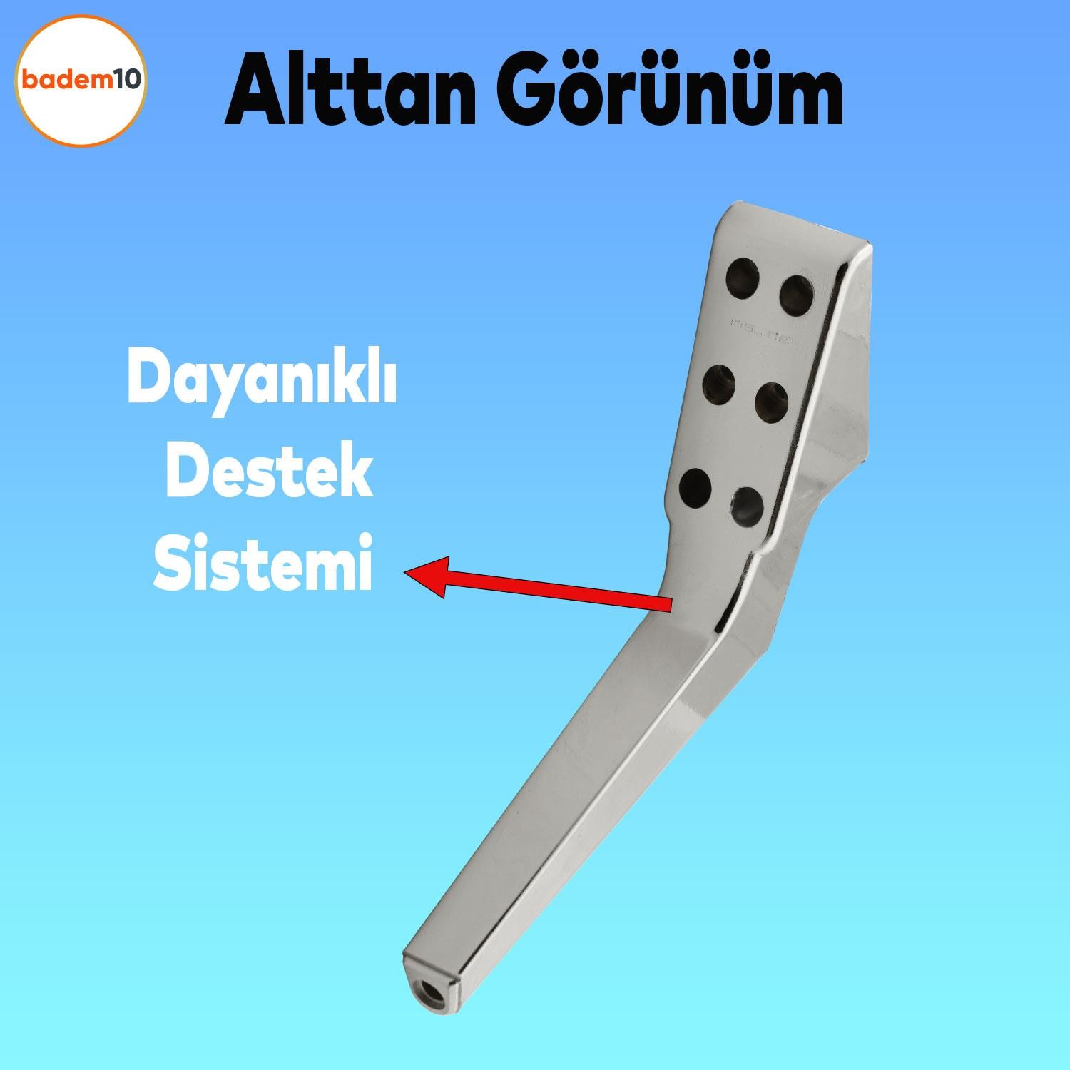Logan Lüks Mobilya Kanepe Tv Ünitesi Koltuk Ayağı 23 Cm Krom Konsol Ayakları