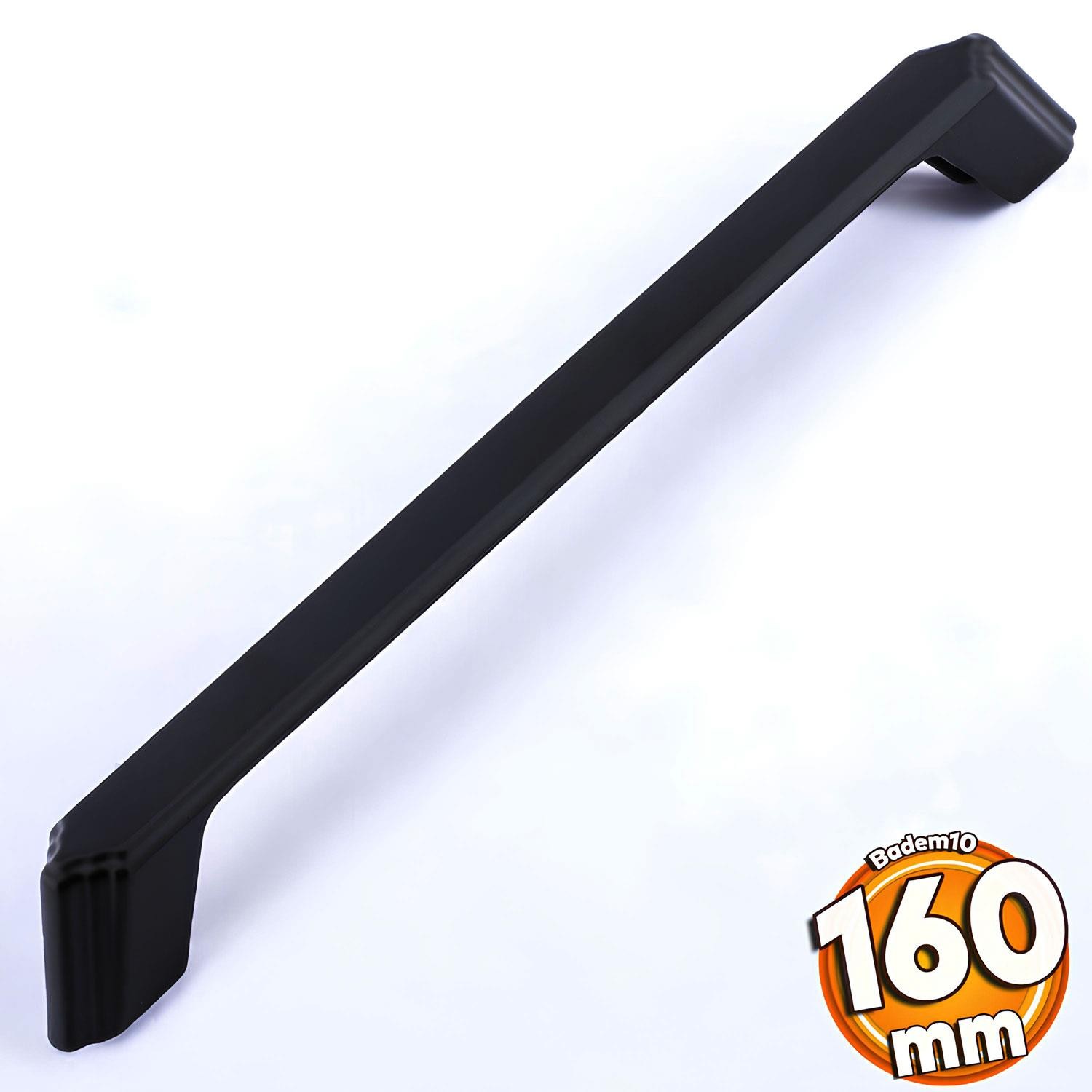 Gökçe Kulp Siyah Metal 160 mm - 16 cm Mobilya Mutfak Çekmece Dolap Dolabı Kapak Kulbu Kulpu Kulpları