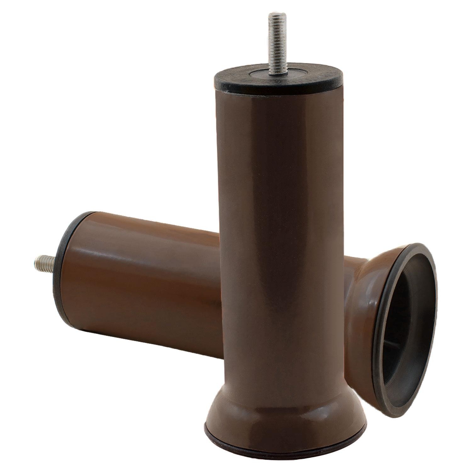 Mobilya Baza Kanepe Koltuk Çekyat Yükseltme Ayağı M8 Kahverengi Metal Ayakları 15 Cm (12 ADET)