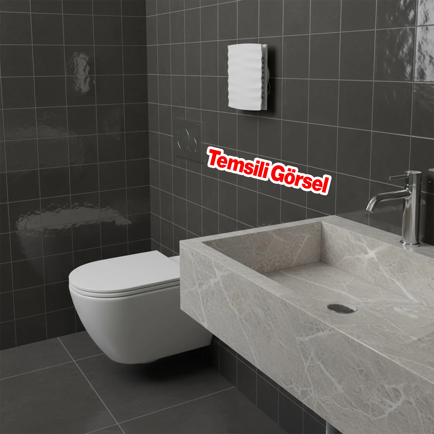 Süper Sessiz 12 W Kapaklı Düz Banyo WC Aspiratör Fanı 150 mm Duvar Tipi Tuvalet Hava Havalandırma