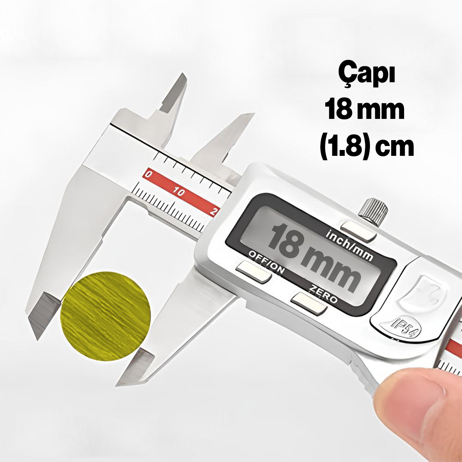 Yapışkanlı Vida Tapası Tıpası 1.8 cm (64 Adet) Süt Meşe Rengi Mobilya Delik Deliği Kapatıcı
