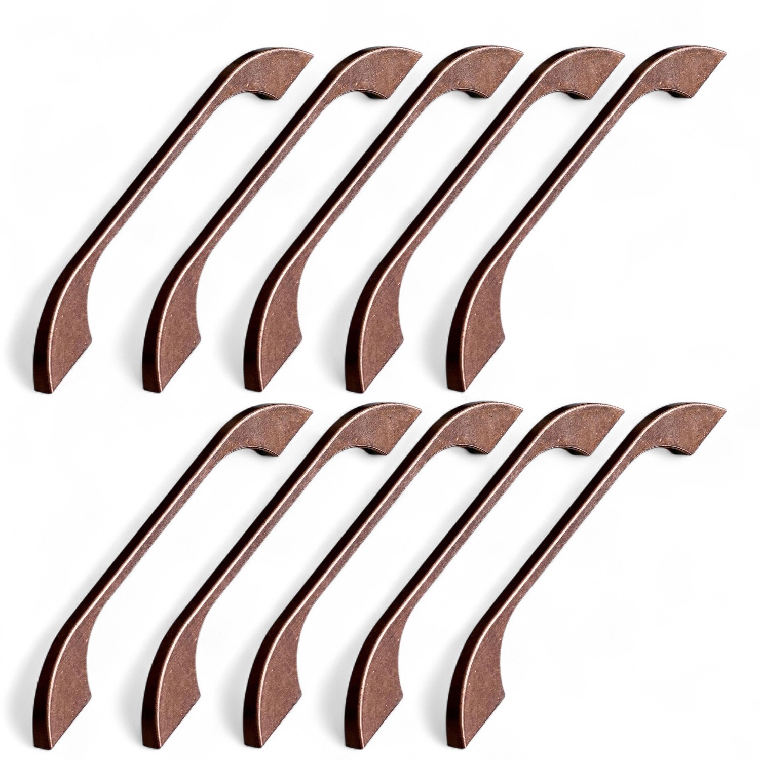 Ezgi 128 mm - 160 mm 10 lu Set Eskitme Antik Bakır Metal Mobilya Mutfak Dolabı Dolap Kulpu Kulpları