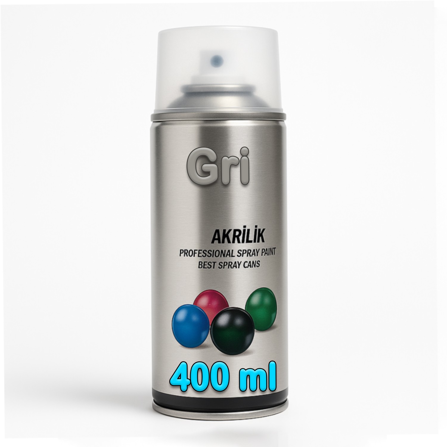Gri Akrilik Sprey Boya 400 ml – RAL7016 Antrasit Metal Ahşap Plastik Yüzeylere Uygun Hobi Dekoratif