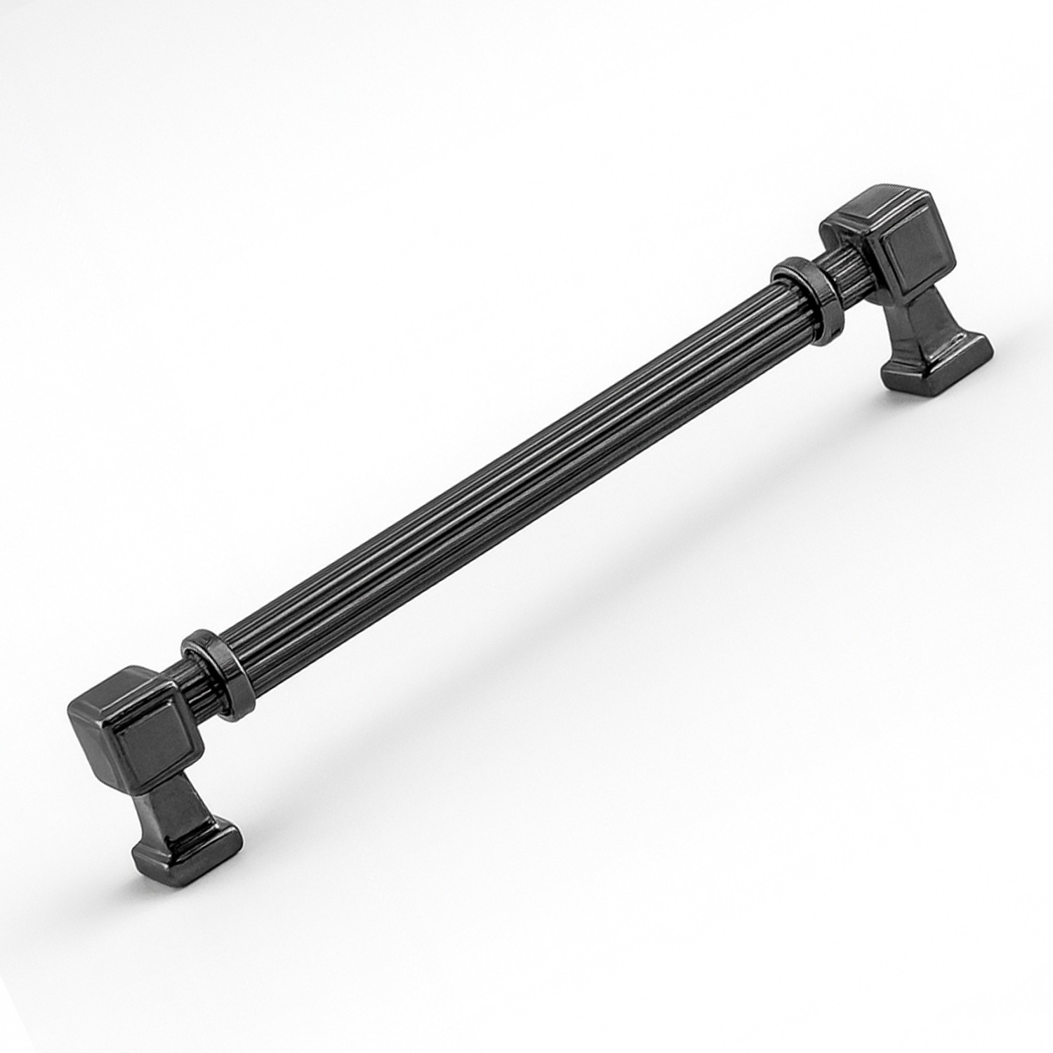 Talas 224 mm Çizgili Füme Metal Kulp Mobilya Çekmece Mutfak Dolabı Dolap Kulpları Kulb 22.4 cm