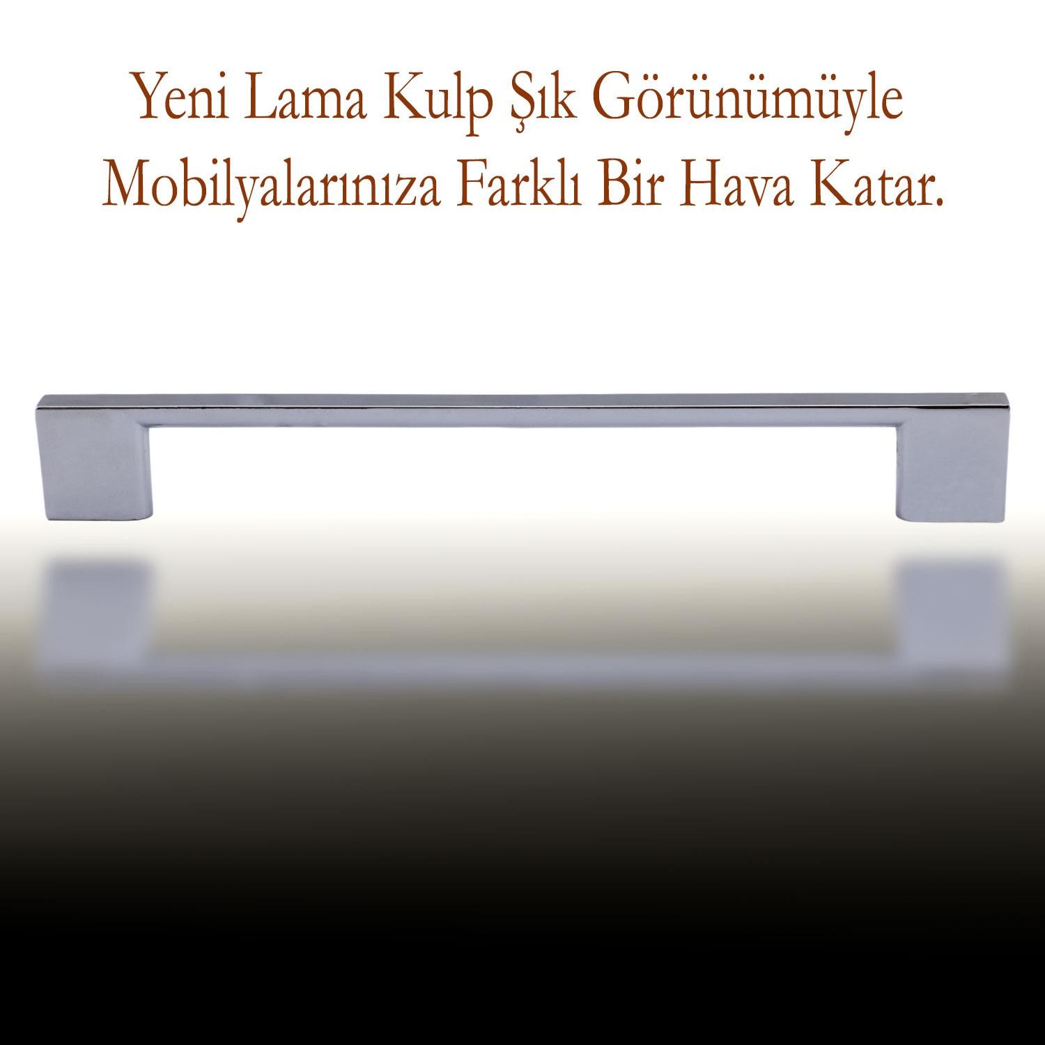 Yeni Lama 160 mm Düz Mobilya Mutfak Dolabı Çekmece Dolap Kapak Kulpu Kulbu Krom Metal Kulp