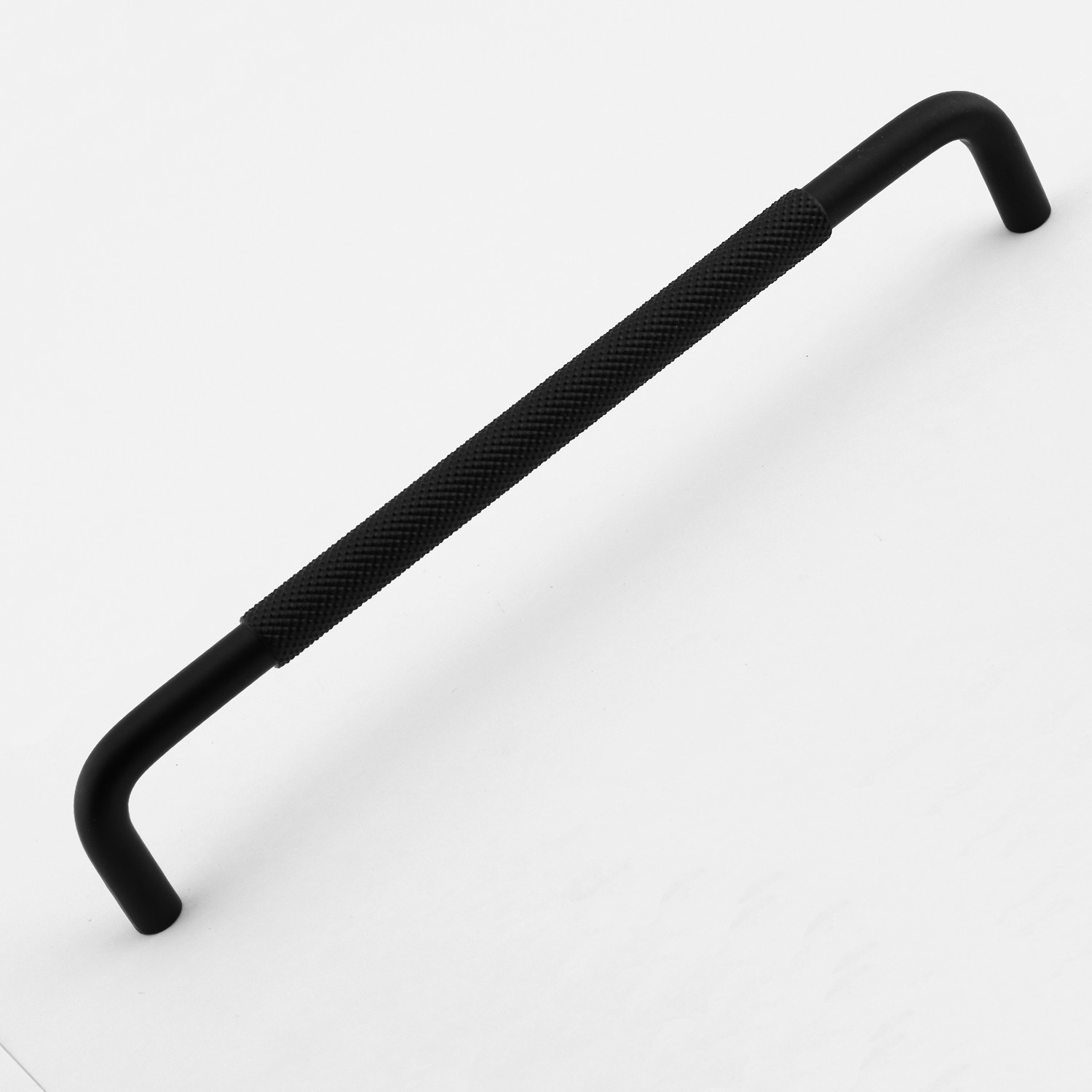 Uber Tırtıklı Mat Siyah Metal Kulp 224 mm 22.4 cm Mobilya Çekmece Mutfak Dolabı Dolap Kapak Kulpları