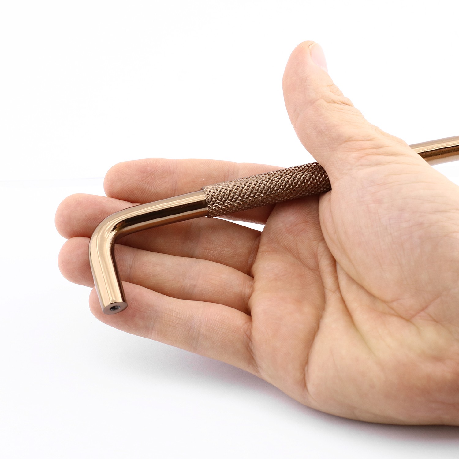 Tırtıklı Bronz Metal Kulp 224 mm 22.4 cm Mobilya Çekmece Dolap Dolabı Modern Kapak Kulpları