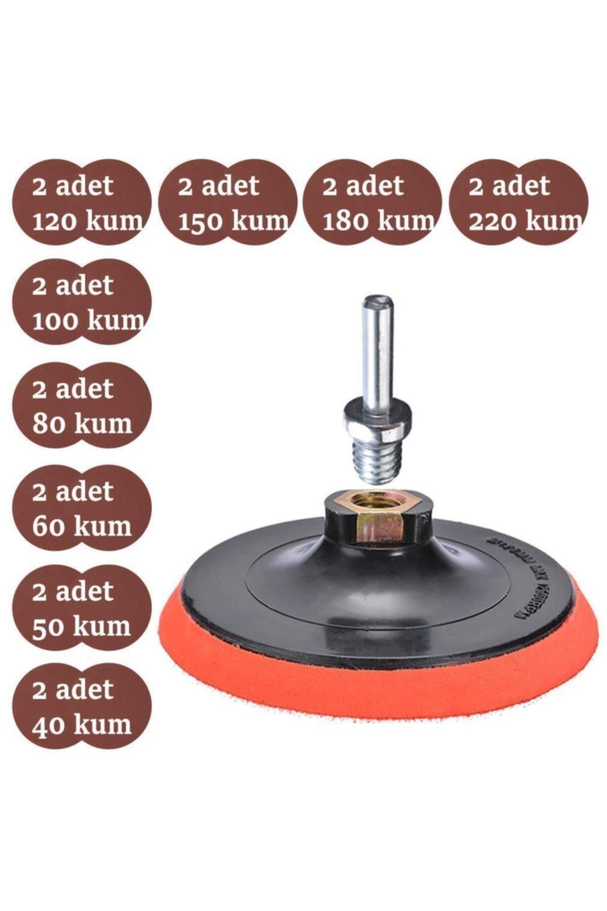 27 PARÇA Cırt Zımpara + Matkap Bits Ucu Uç Vidalama Seti 115 mm