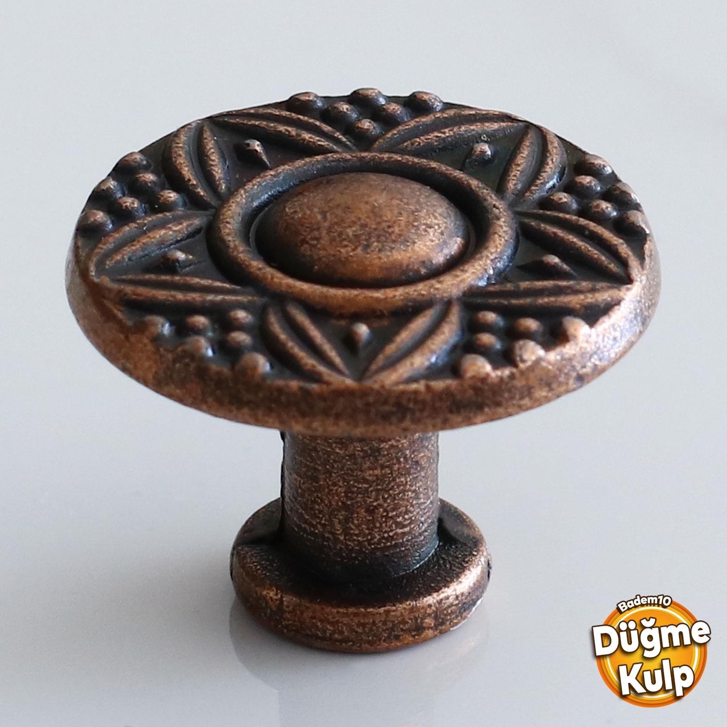 Üzümlü Düğme Antik Bakır Kulp Mobilya Mutfak Dolabı Çekmece Dolap Kulpları Kapak Kulpu Kulb Metal