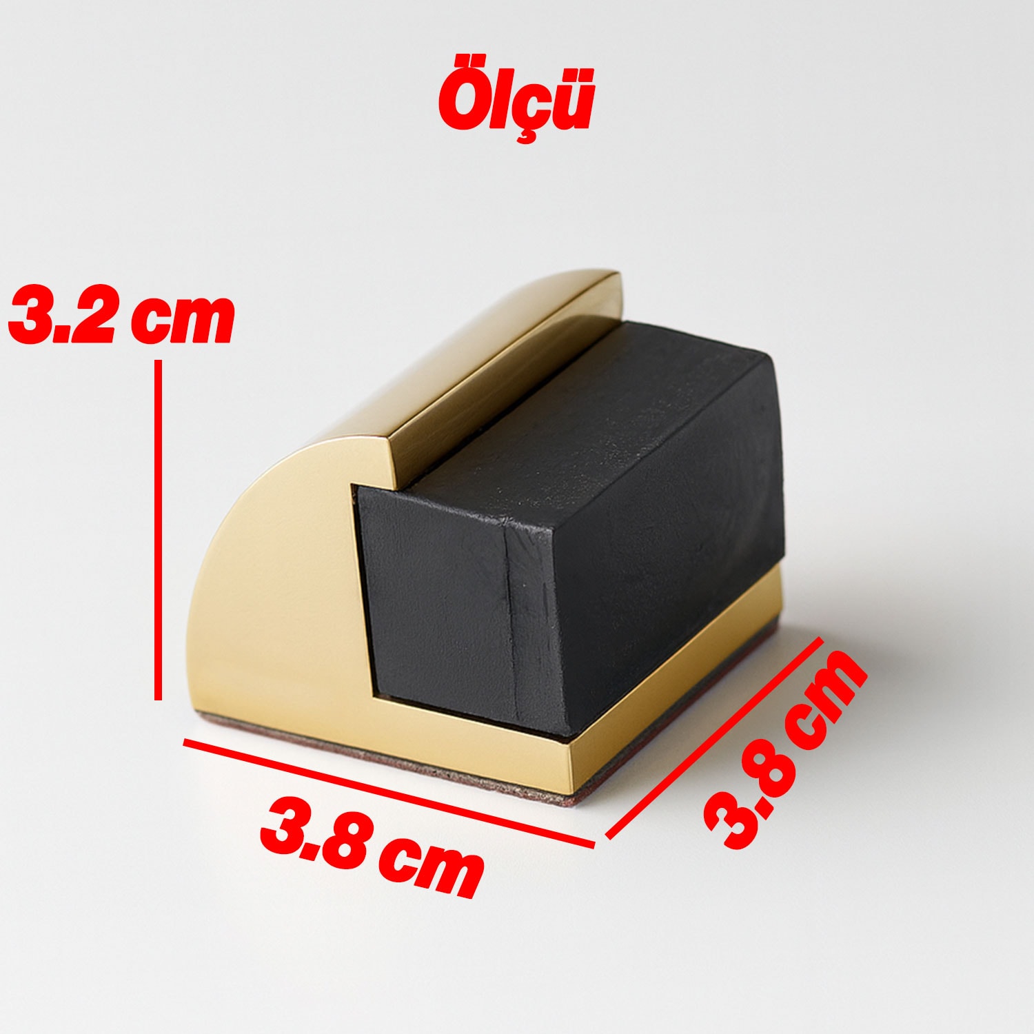 Metal Kapı Stoperi 3’lü Set Oval Gold Altın Güçlü Yapışkanlı Kauçuk Kapı Tamponu Çarpma Durdurucu