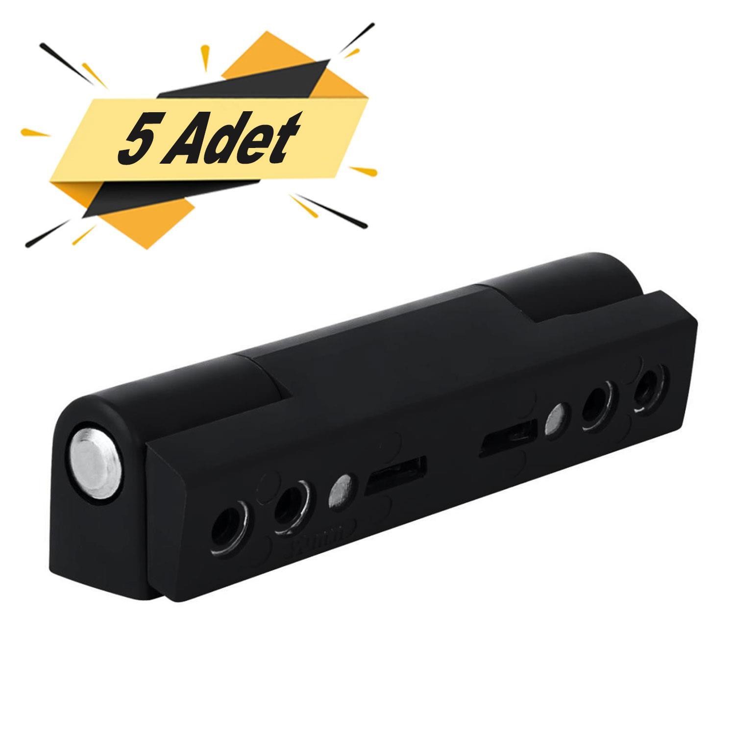 Pvc Pimapen Pencere Menteşesi 90 mm Sac Destekli Siyah Menteşe (5 ADET)