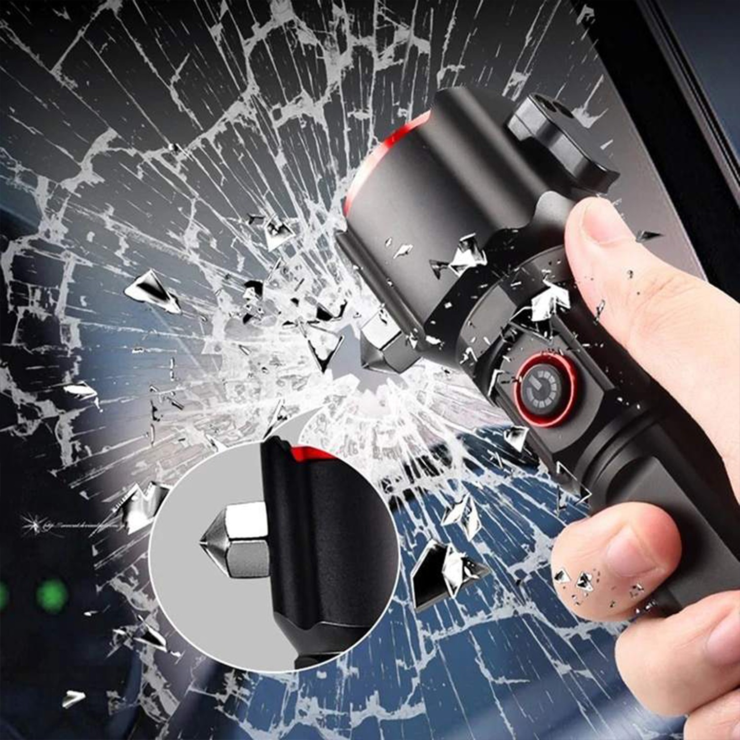 Şarjlı El Feneri | Yüksek Güçlü LED Işık | USB ile Şarj Edilebilir | Su Geçirmez Metal Gövde | Zoom Özellikli