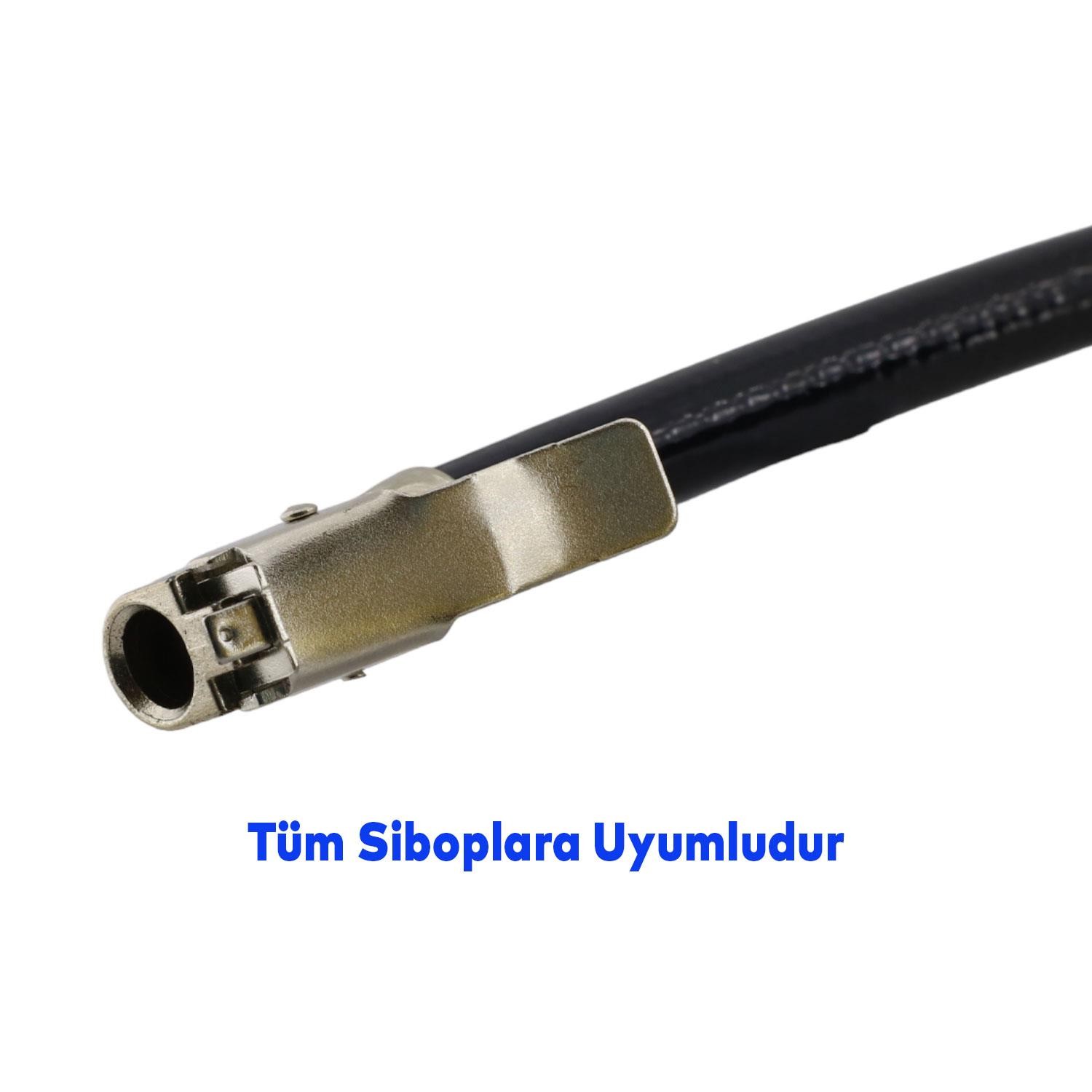 Teker Tekerlek Sibop Lastik Şişirme Tabancası Hava Ölçer Basınç Gösterge Bar Saatli 16 220 PSİ