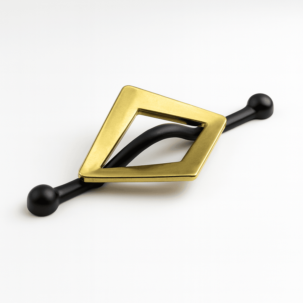 Altın Renk Gold Metal Çekmece Dolap Kulpu 96 mm | Lüx Mobilya Kapak Kolu Ergonomik ve Şık Tasarım