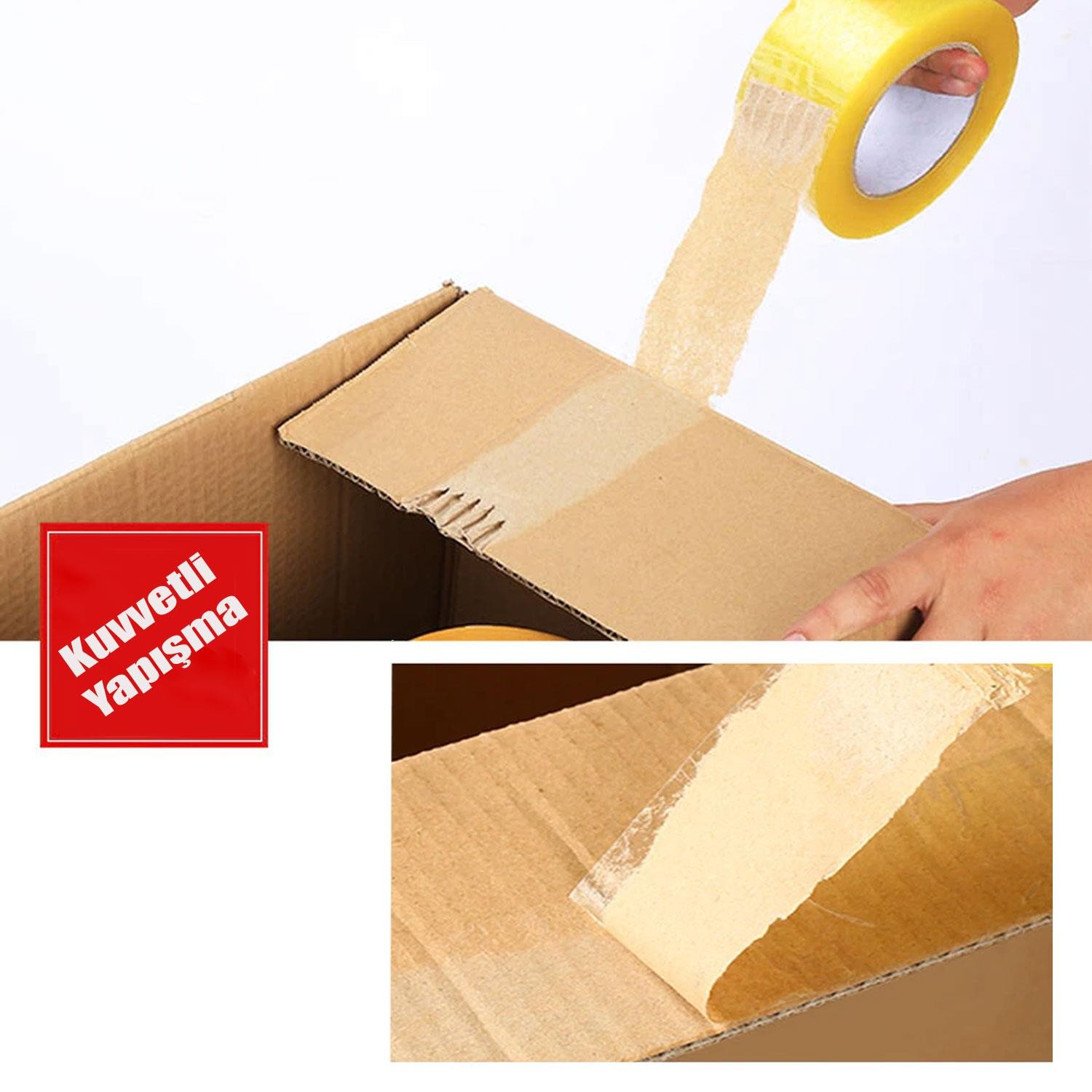 Onestar Koli Bandı 45 mm x 100 Mt Şeffaf Güçlü Yapışkanlı Kopmayan Bant (5 ADET)