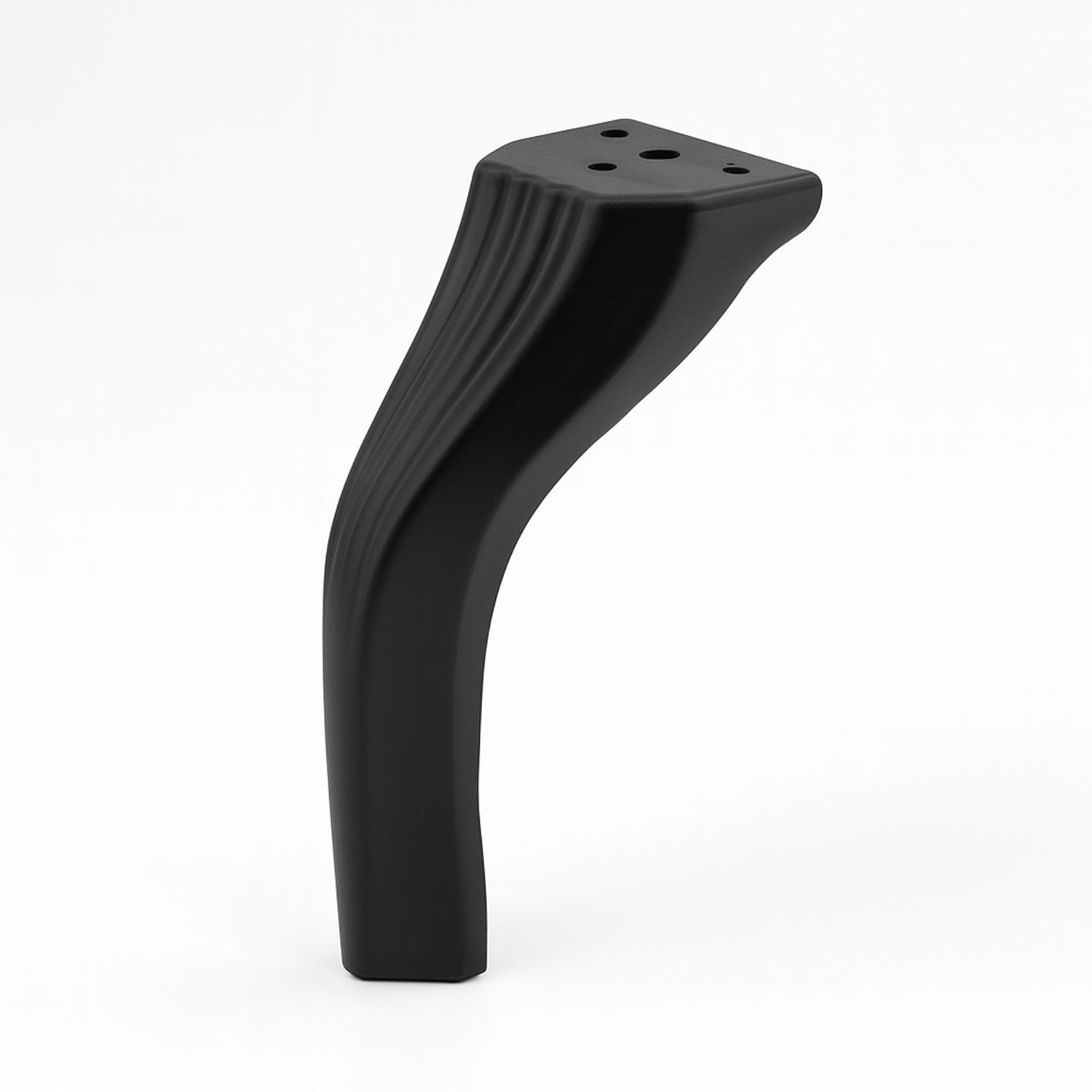 Kesit 14 cm Siyah Metal Mobilya Ayağı Ayakları Ünite Baza Koltuk Kanepe Sehpa Masa Tabure Siyah