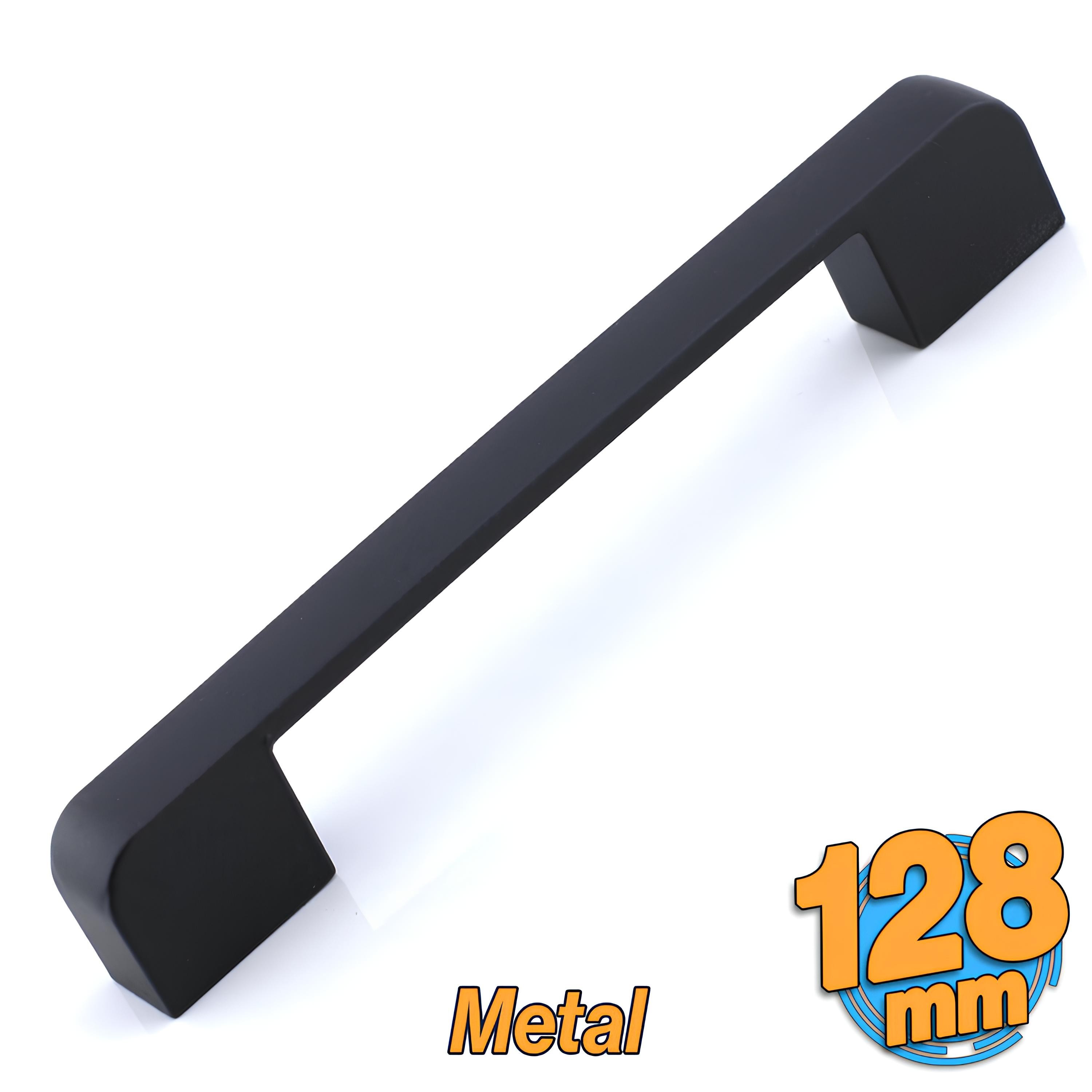 Radus Siyah Metal Kulp 128 mm -12.8 cm Mobilya Çekmece Mutfak Dolabı Dolap Kulpları Kulbu Kulpu