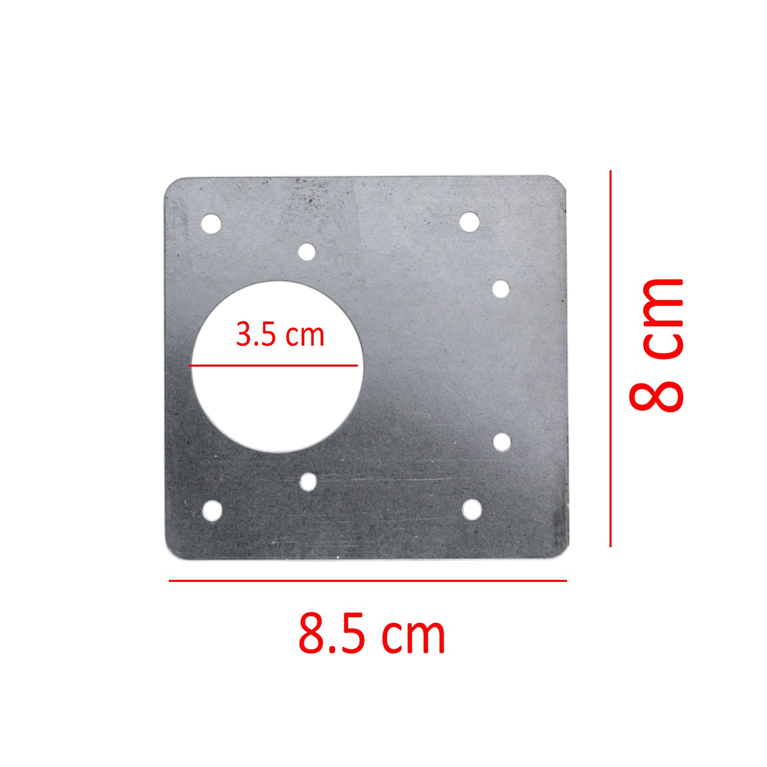 Dolap Kapak Taş Menteşe Tamir Sacı Nobel Pratik Onarım Kiti Yuva Saçı Tablası 8x8.5 cm 8 Adet